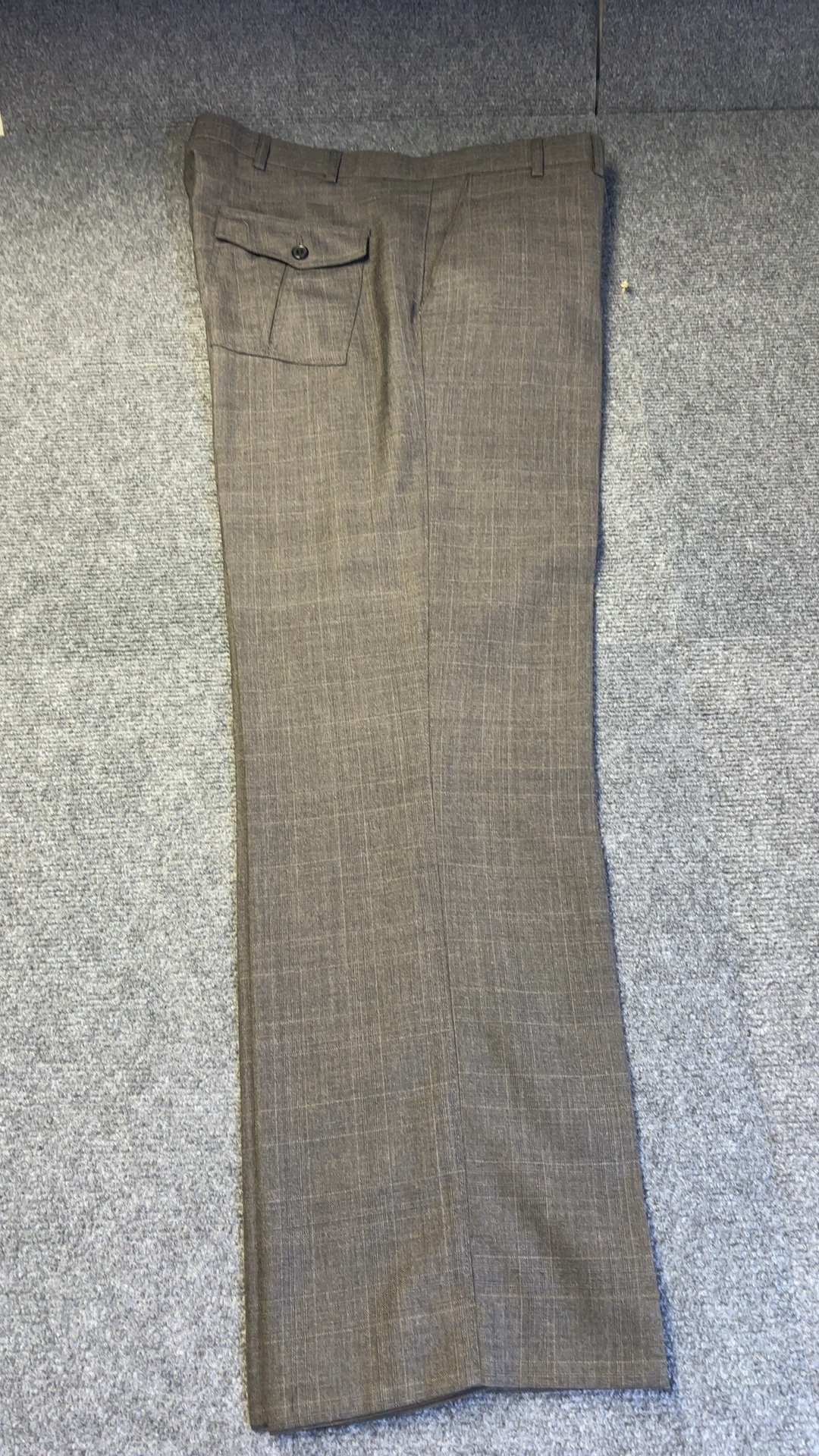 Designers at Debenhams charcoal grey Checkered Wool Blend Trousers 38R perfect conditon worn once image 8