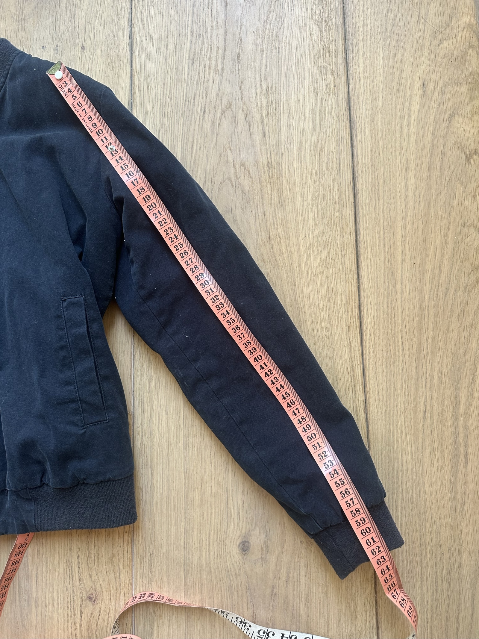 Brandy Melville Black Sherpa Lined Bomber Jacket 34 in Chest image 3