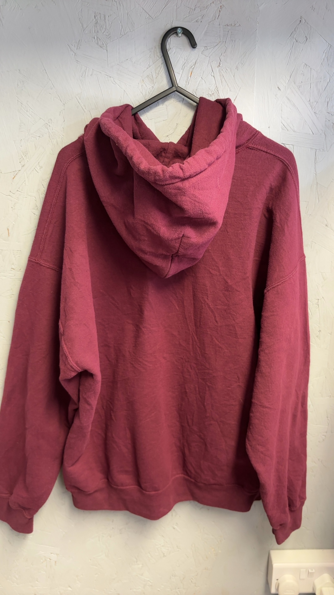 Chadron State College Maroon Hoodie Large Cotton Blend Good Condition image 3