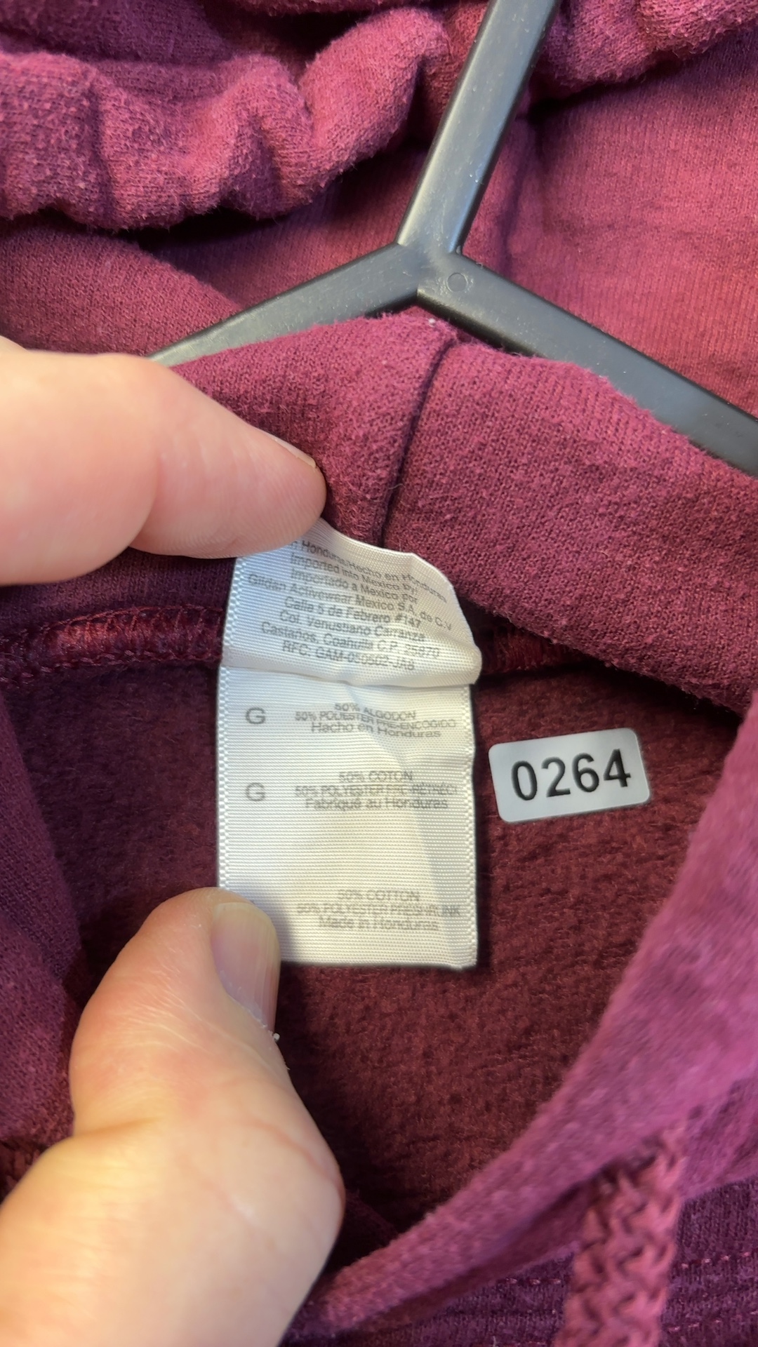 Chadron State College Maroon Hoodie Large Cotton Blend Good Condition image 7