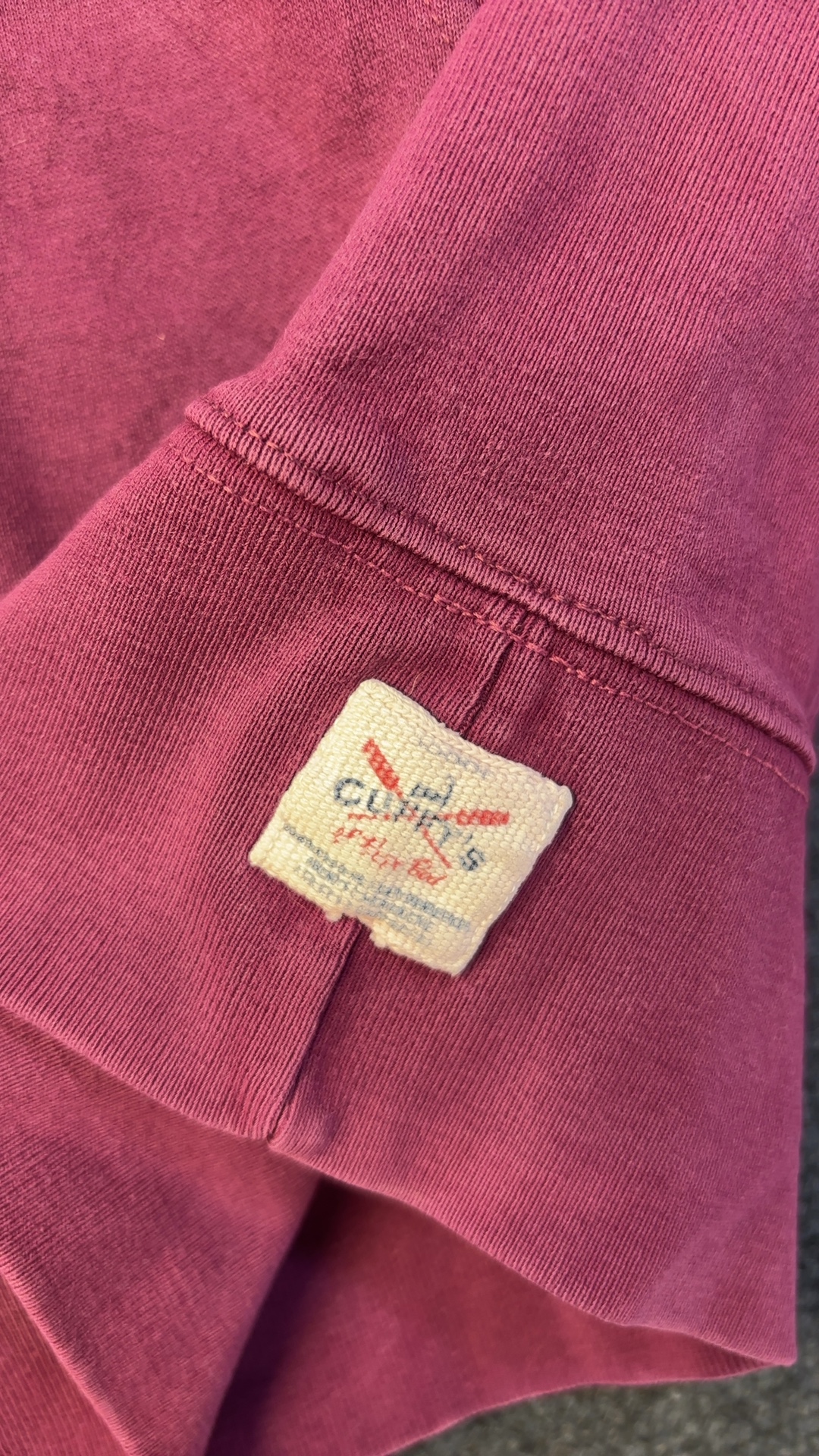 Cuffy's Cape Cod pinky red/burgundy Hoodie Large Cotton Polyester good condition image 4