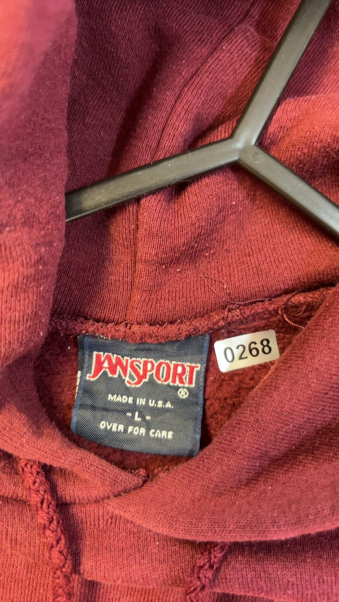 Minnesota Burgundy Hoodie Medium 50% Polyester 50% Cotton good condition image 4