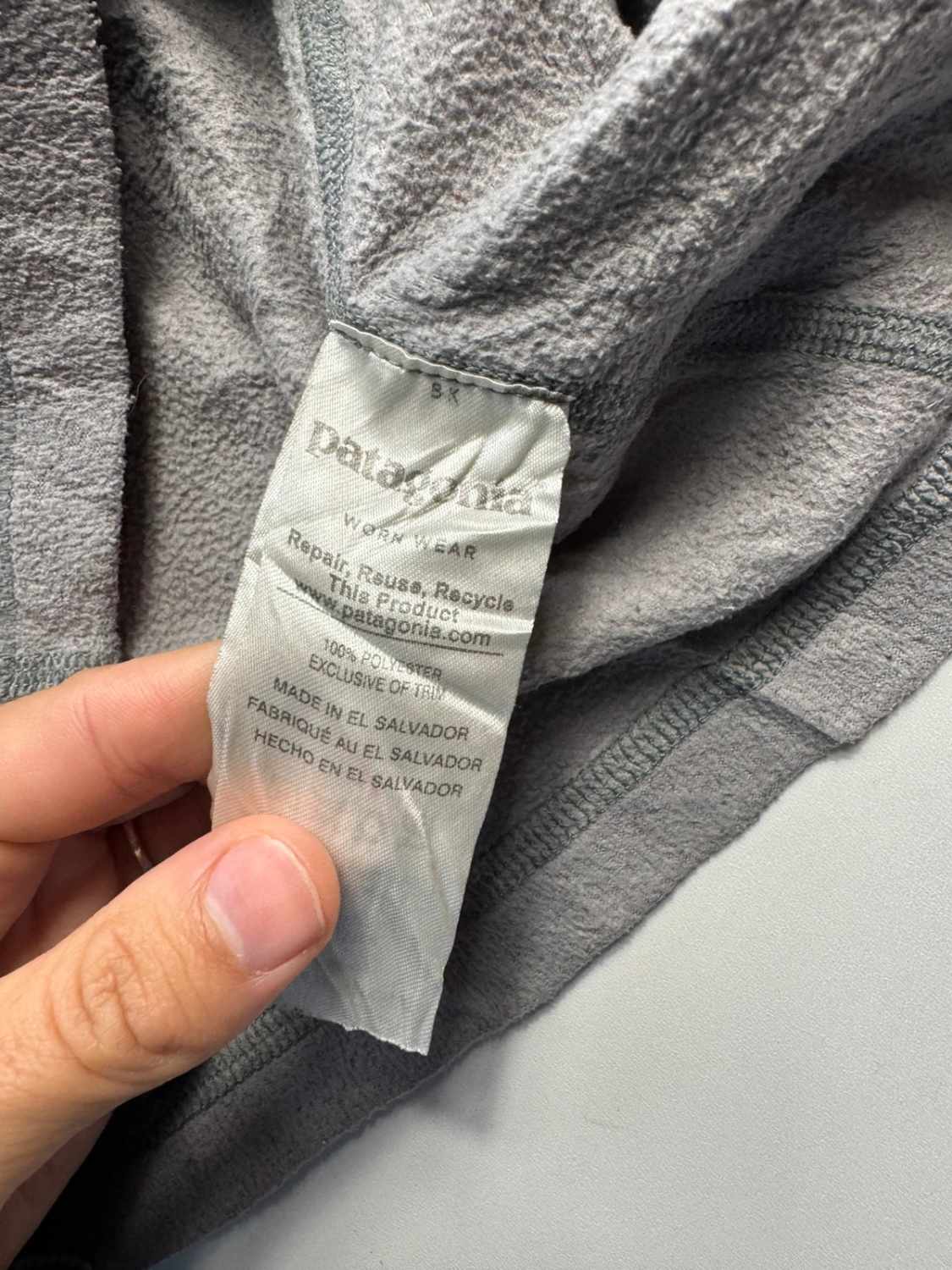 Patagonia Gris Veste Polaire Zippée 100% Polyester - taille Medium image 5