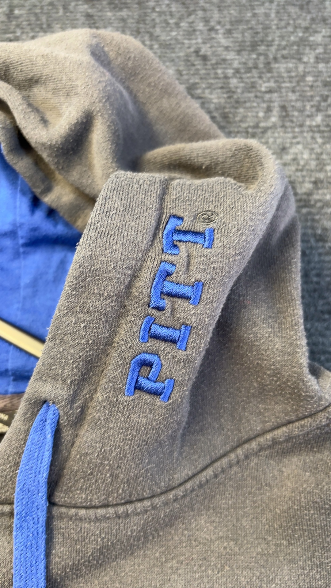 Pitt Grey & Blue Panthers Hoodie Medium Cotton Blend good condition image 4