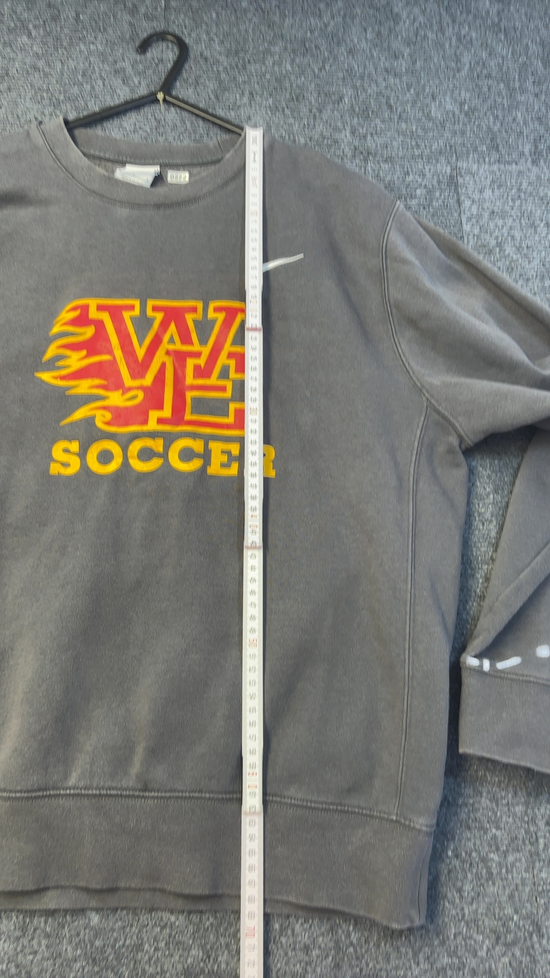 Nike Grey Williamsville East Soccer Cotton Sweatshirt Large good condition image 7