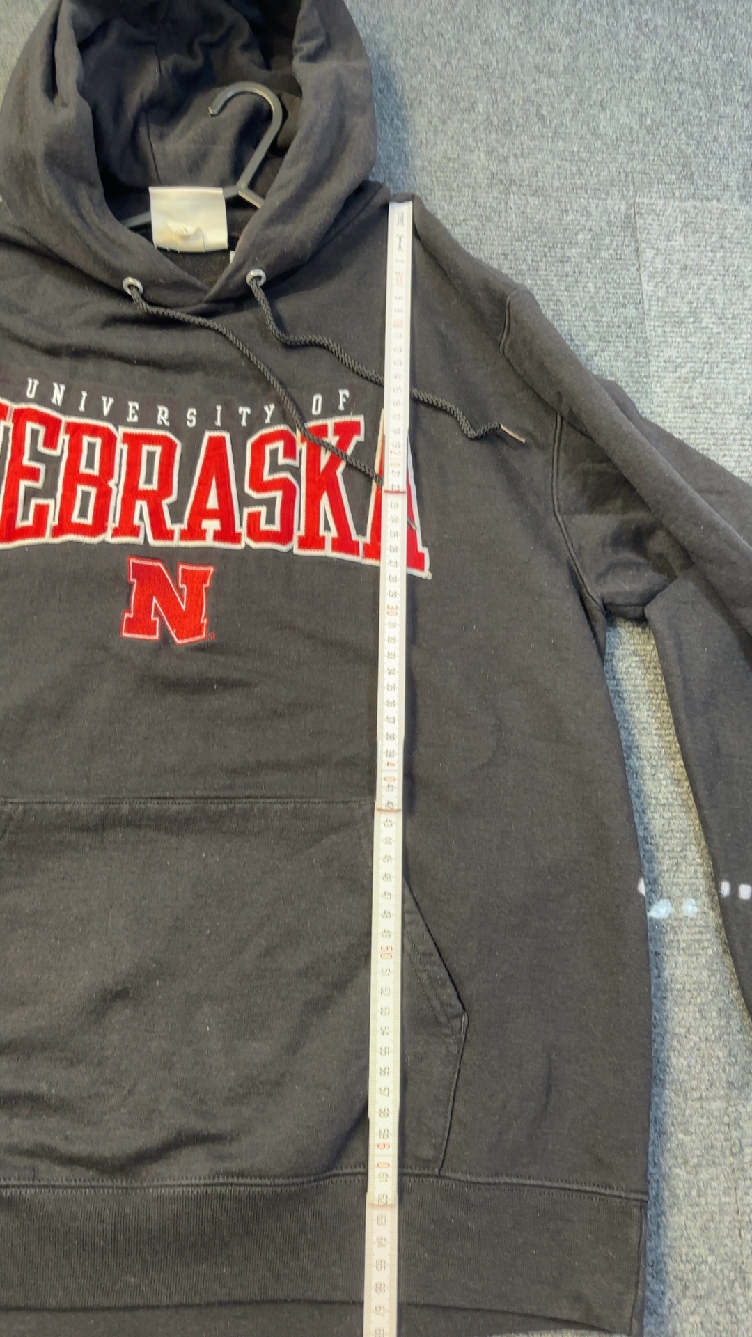 Champion Black University of Nebraska Hoodie Large good condition image 8