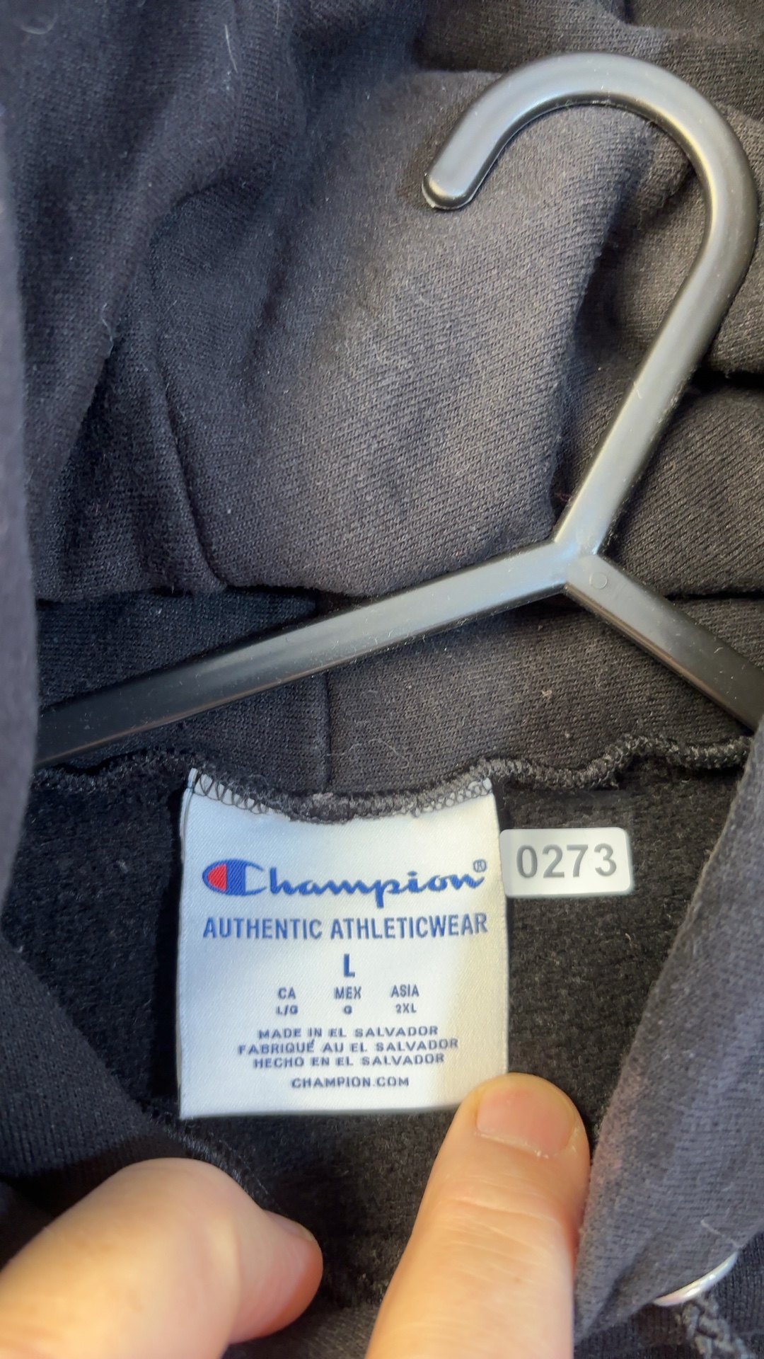 Champion Black University of Nebraska Hoodie Large good condition image 4