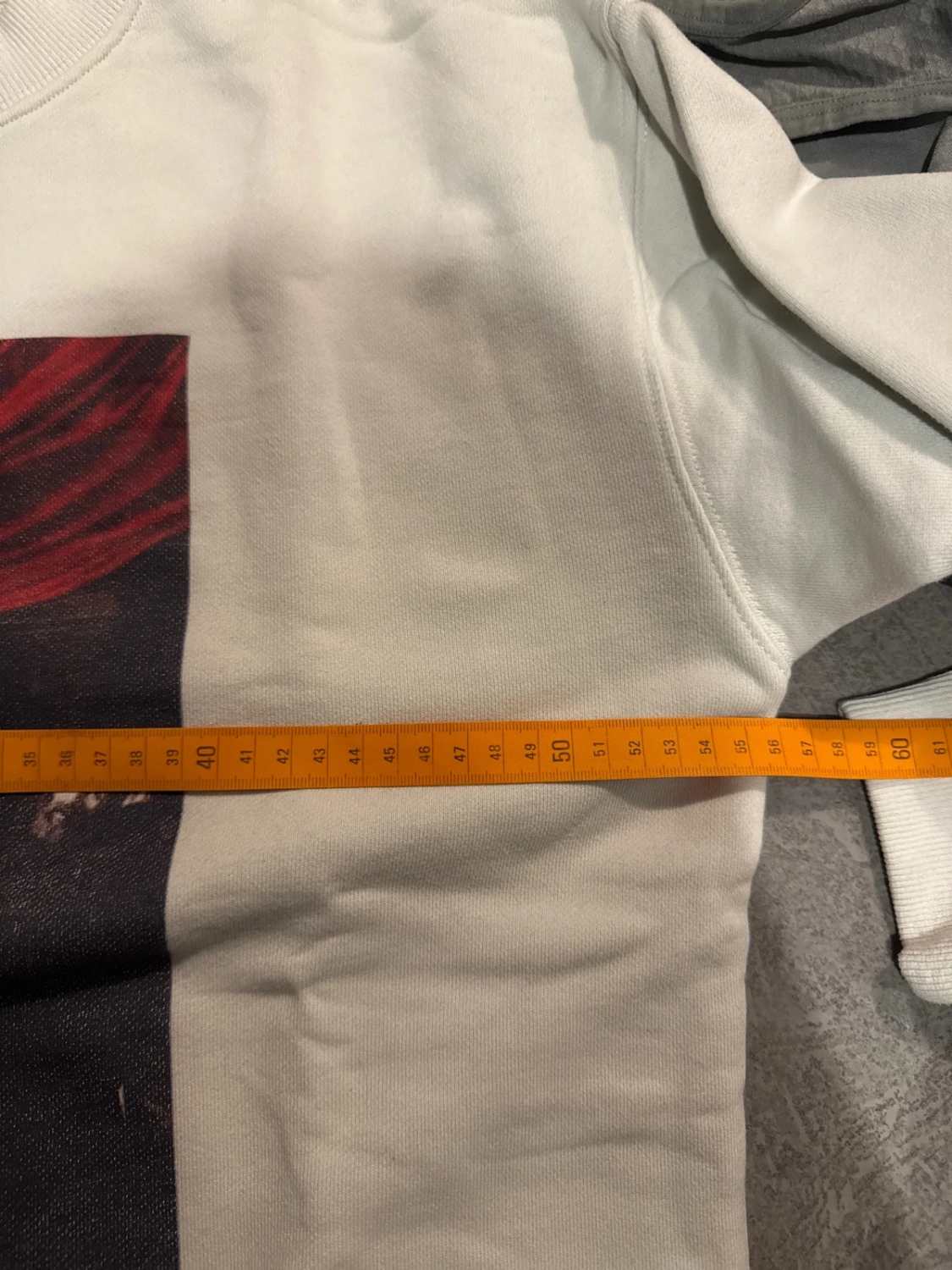 Off-White Beige Caravaggio Madonna Sweatshirt Manches Longues - xs image 9