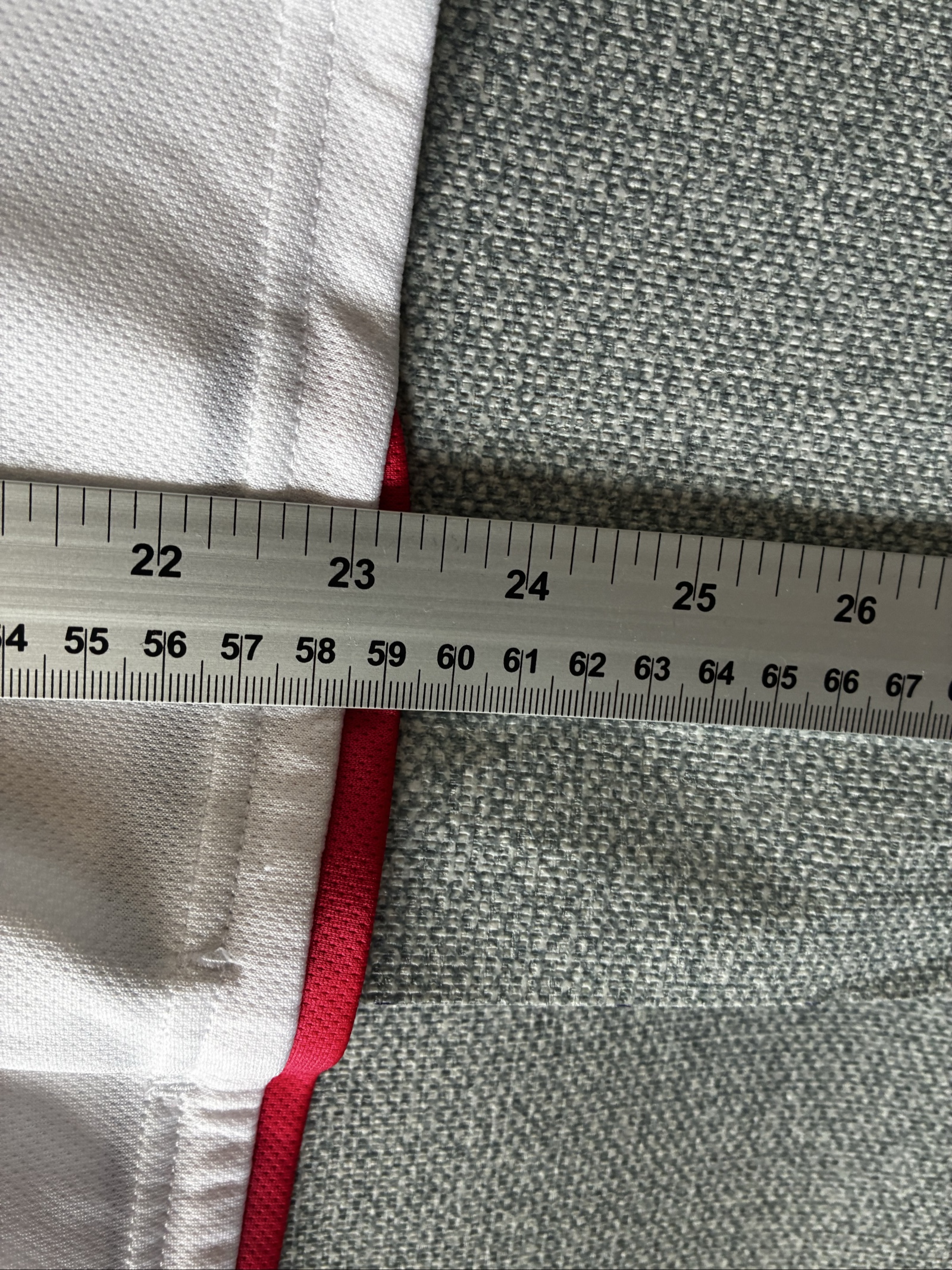 Adidas White & Red Climacool Long Sleeve Sports Top UK 10 image 7