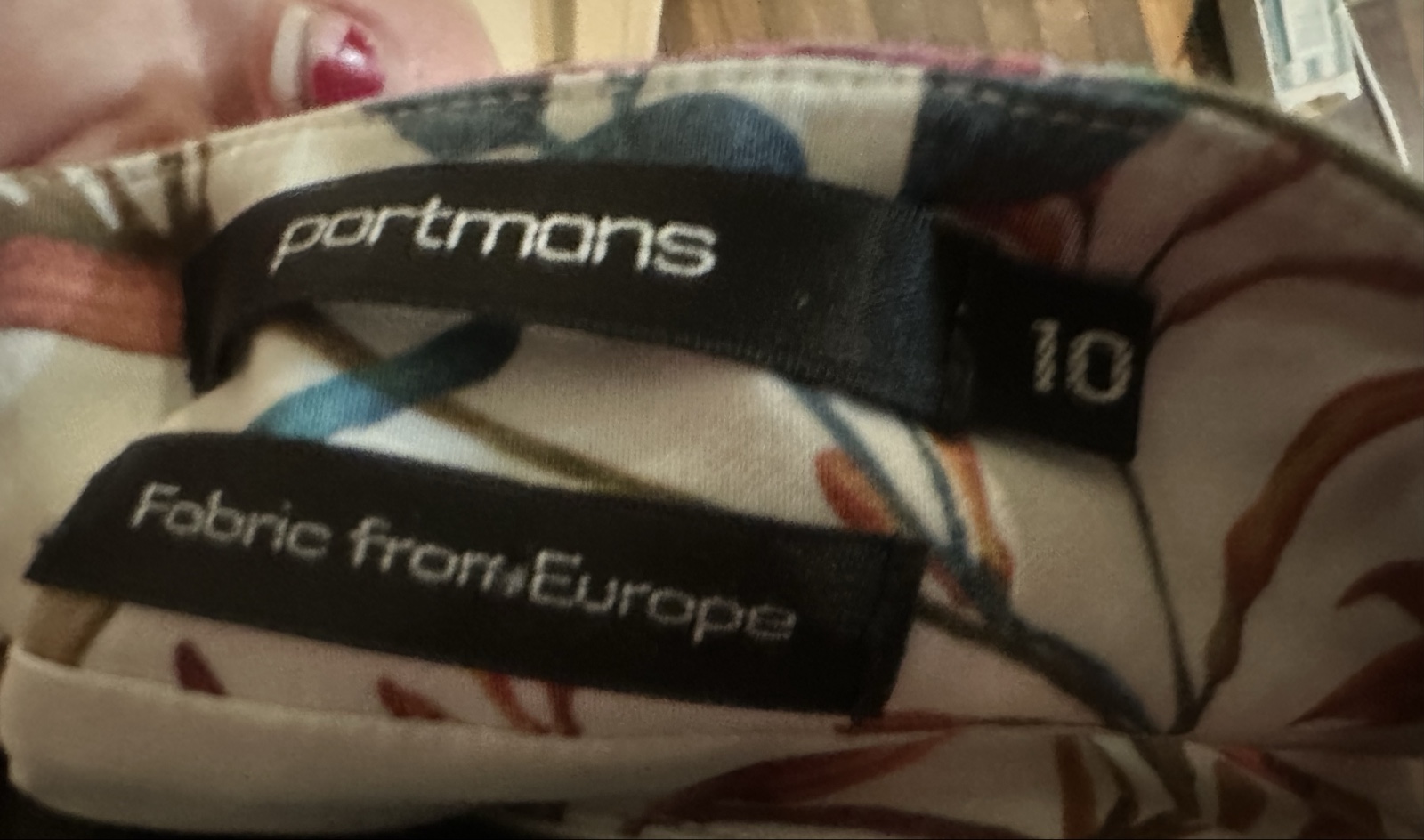 Portmans Women's Multi Floral Print Zip Skirt Size 10 image 3