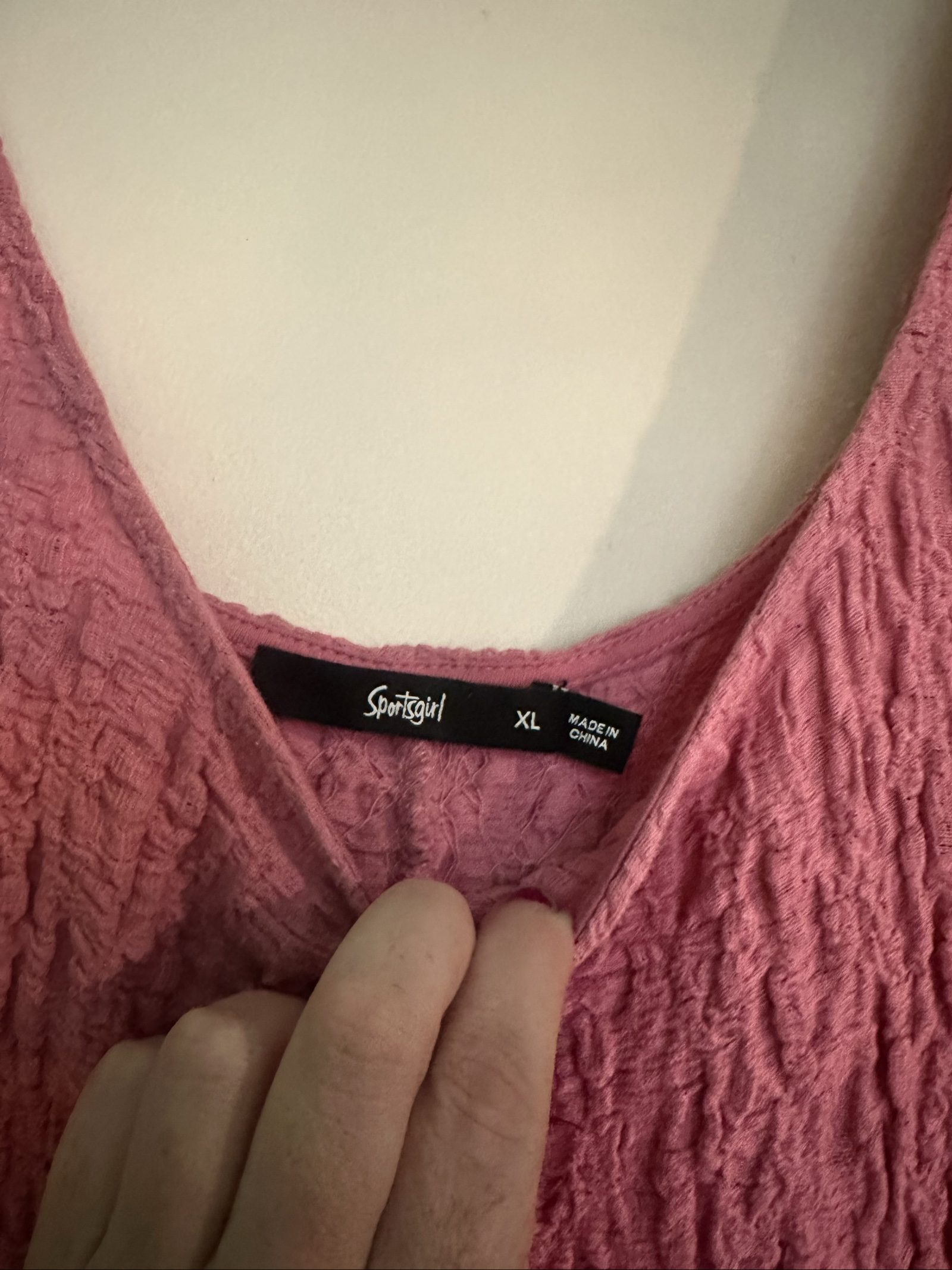 Sportsgirl Pink Textured Dress XL image 2