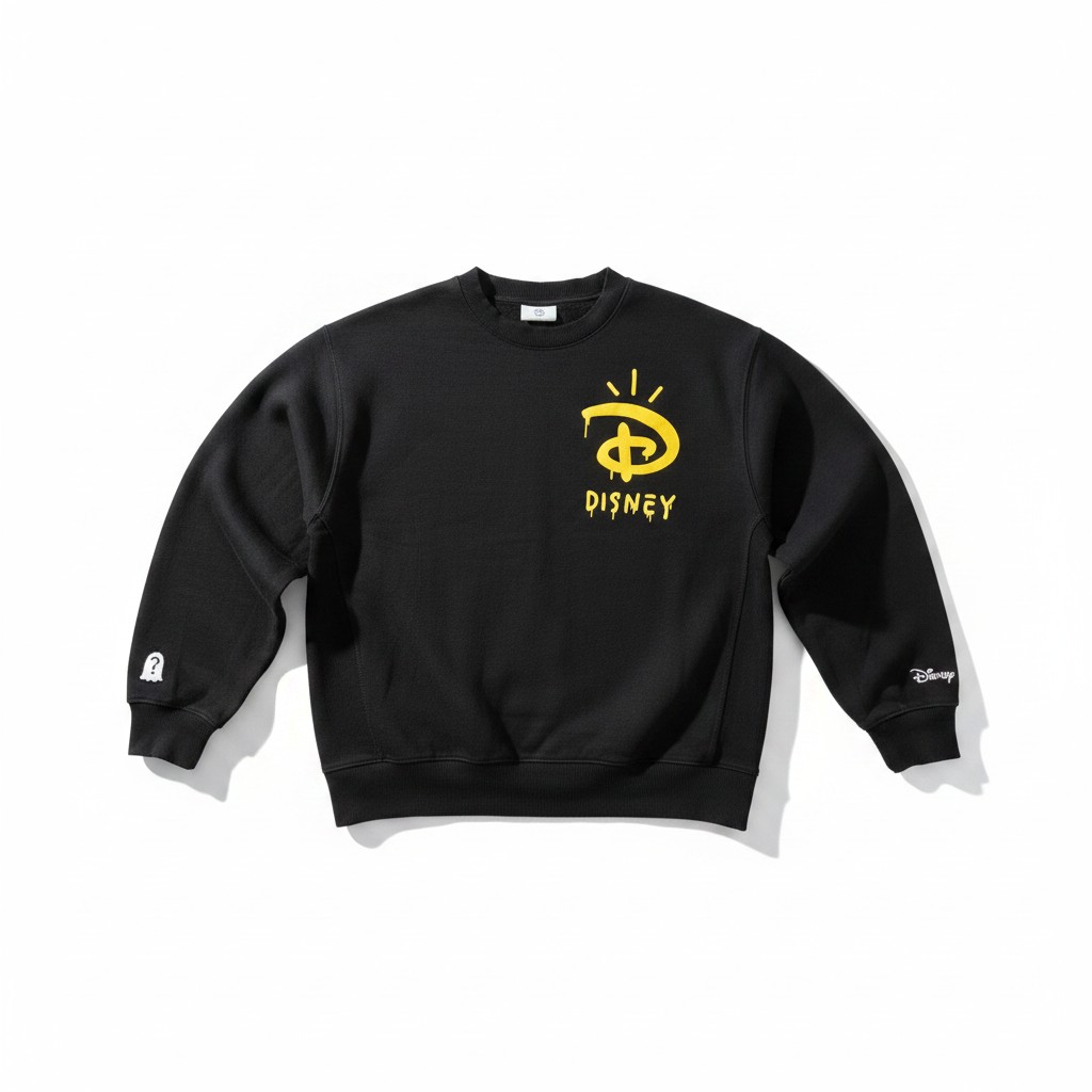 Disney100 x H&M Trevor Andrew Mickey Mouse Drip Sweatshirt Black Size M