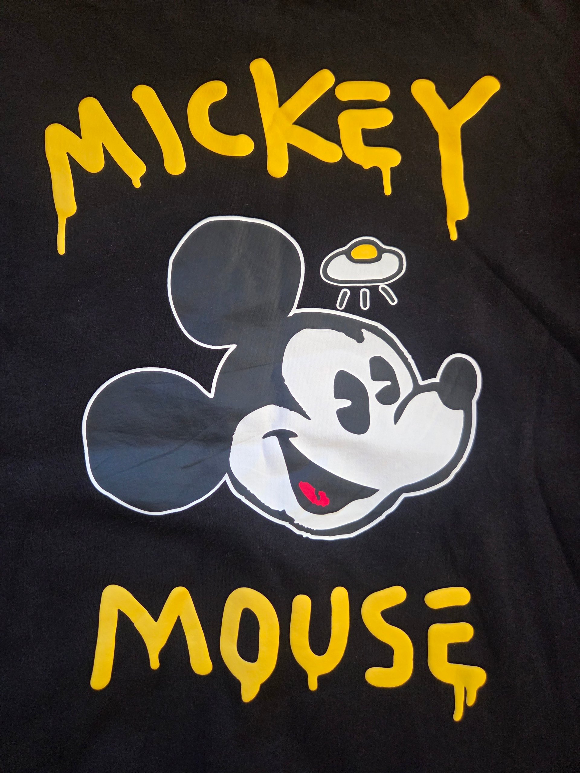 Disney100 x H&M Trevor Andrew Mickey Mouse Drip Sweatshirt Black Size M image 6