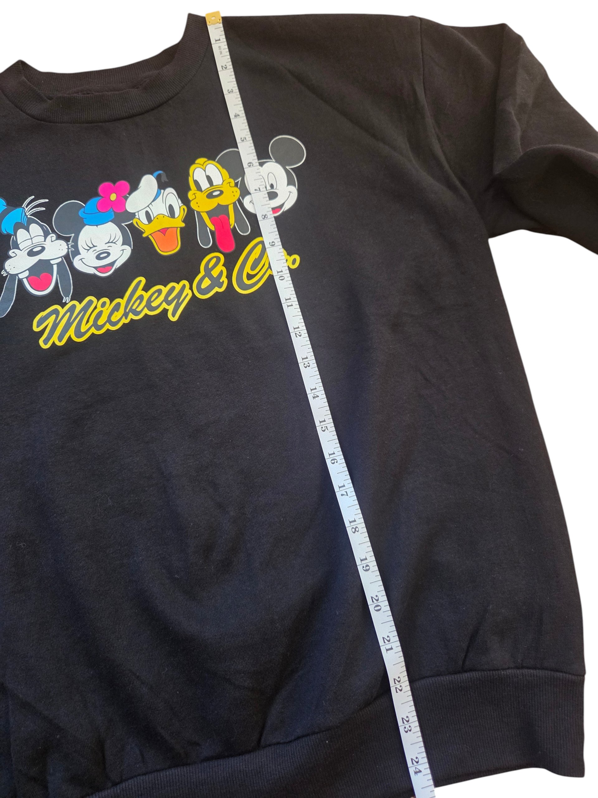 Vintage 90s Disney Mickey & Co Friends Black Crewneck Sweatshirt Size S image 3