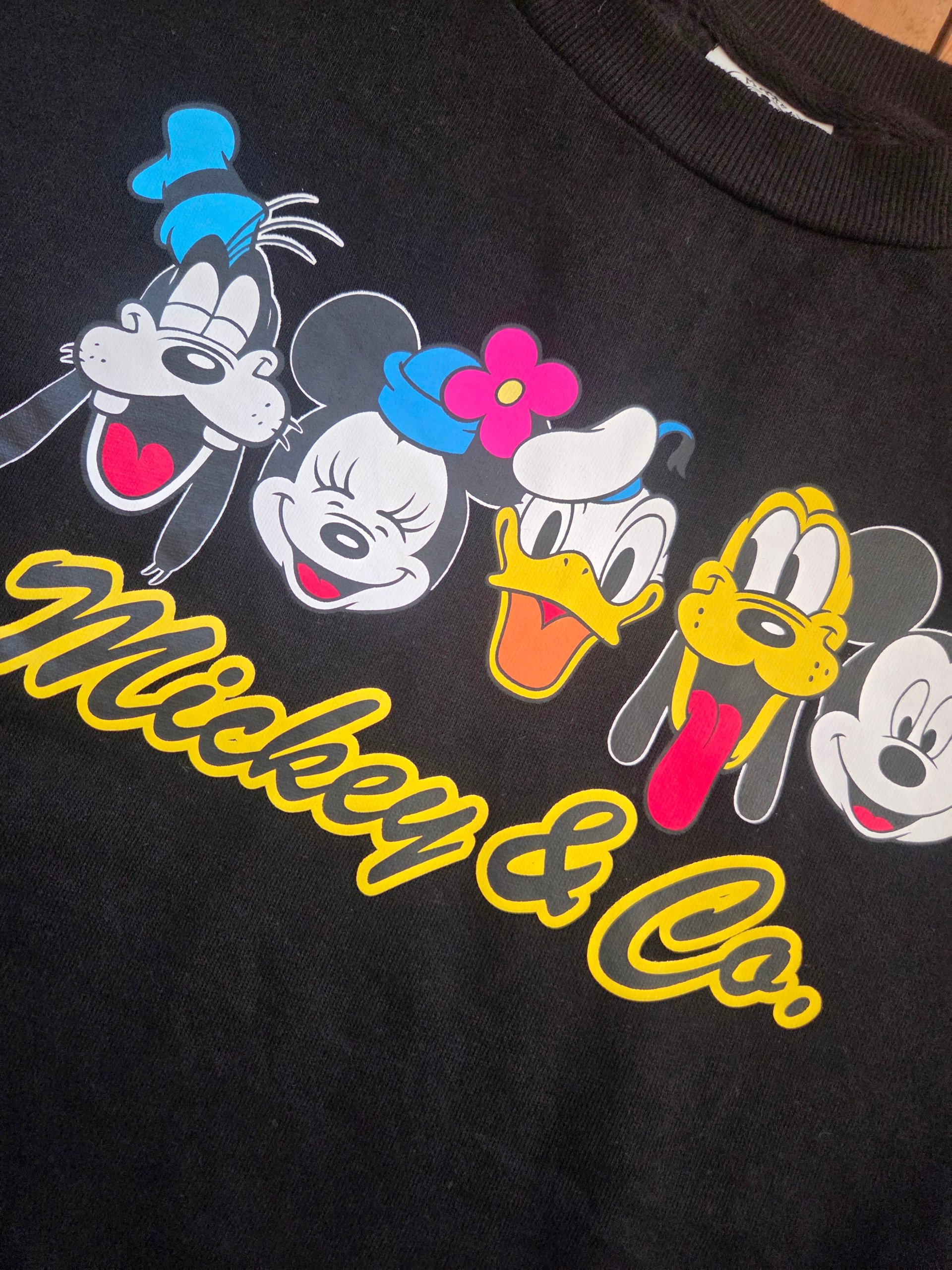 Vintage 90s Disney Mickey & Co Friends Black Crewneck Sweatshirt Size S image 6
