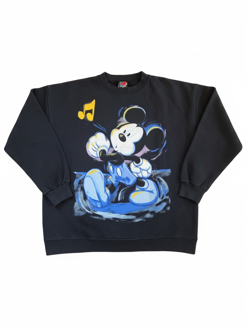 Vintage 1994 Disney Mickey Unlimited Jerry Leigh Singing Mickey Sweatshirt M/L