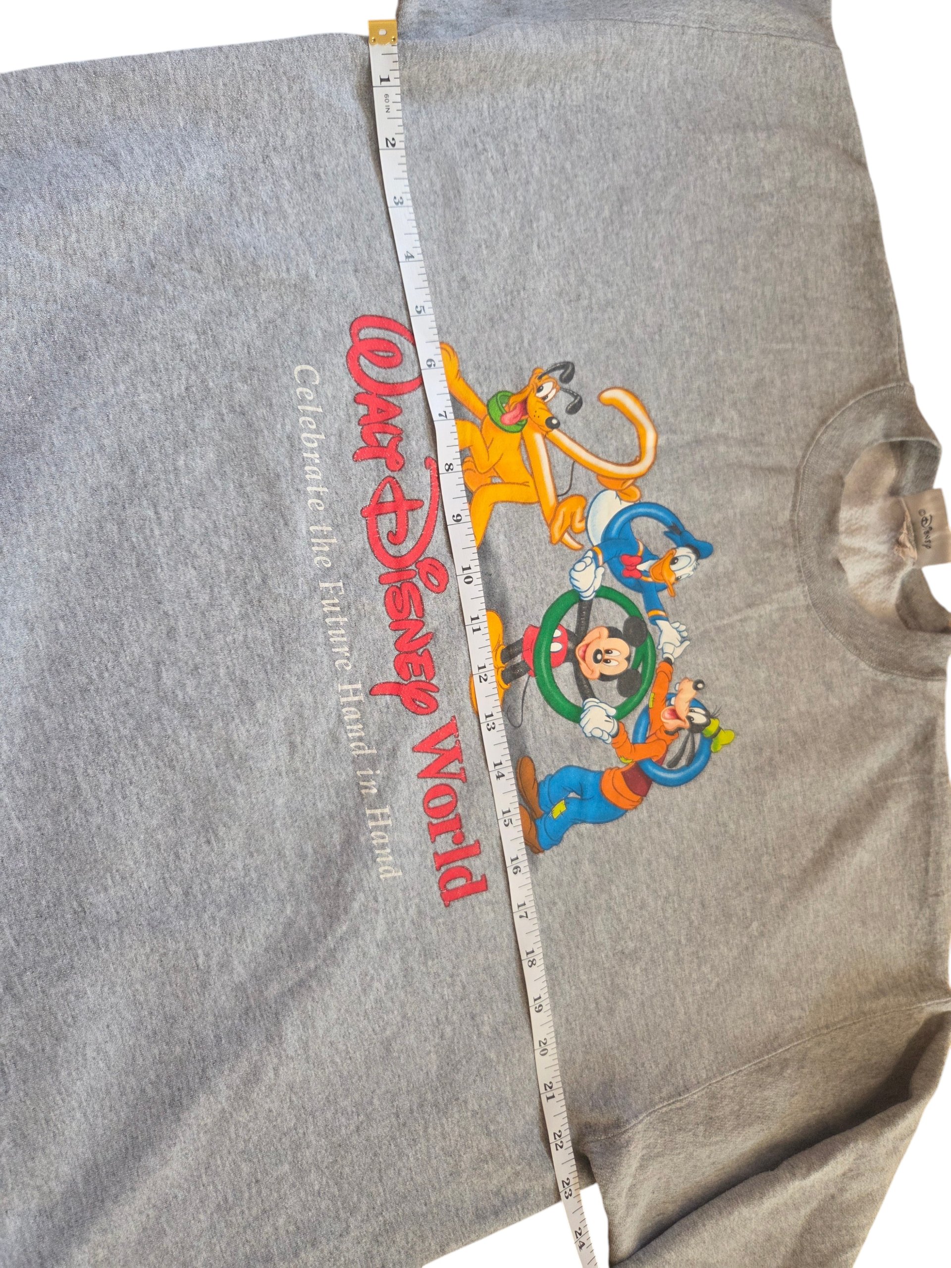 Vintage 1999/2000 Walt Disney World Mickey & Friends Millennium Sweatshirt L USA image 4