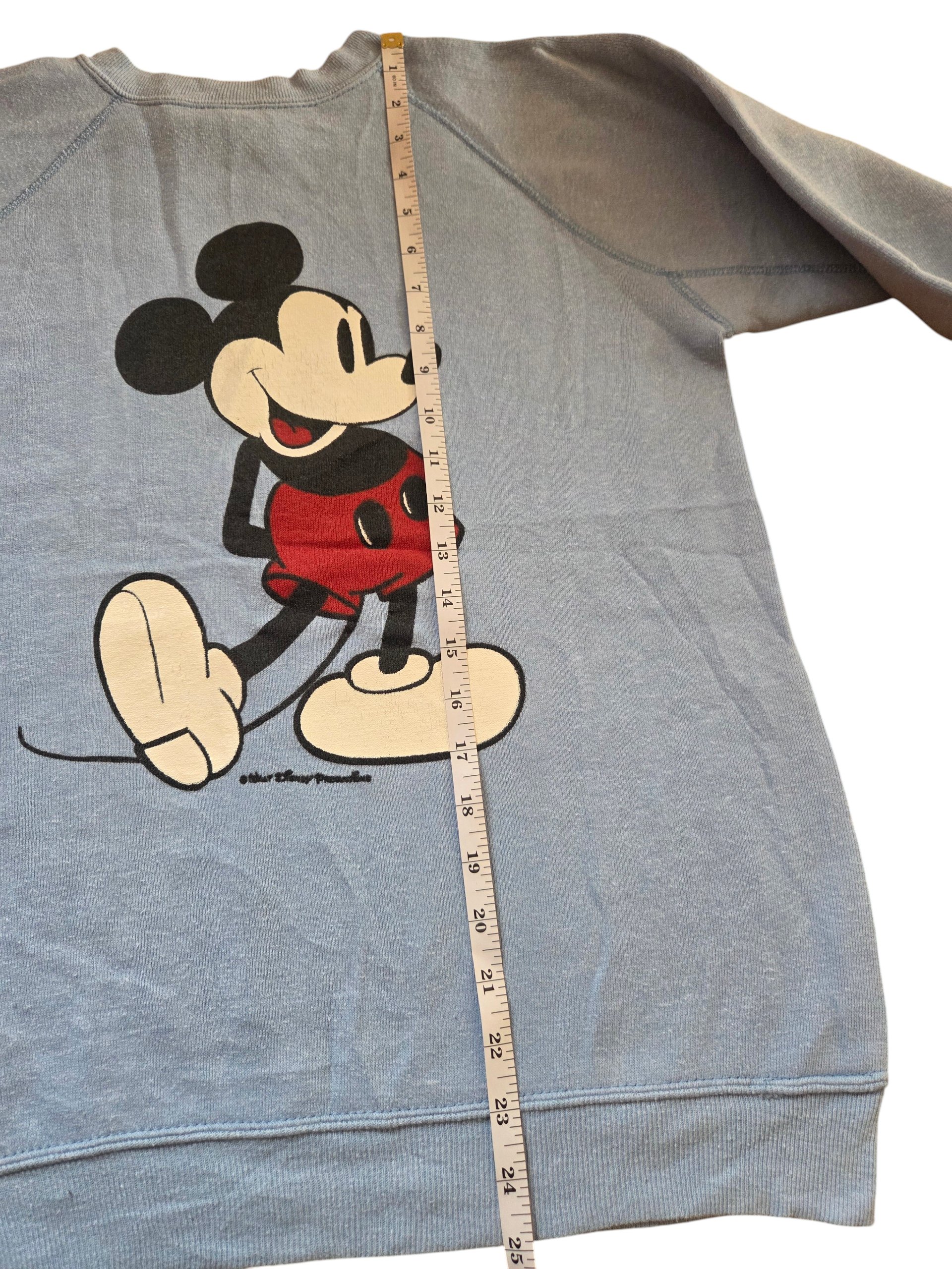 Vintage 70s/80s Walt Disney Productions Mickey Mouse Blue Sweatshirt M USA image 3