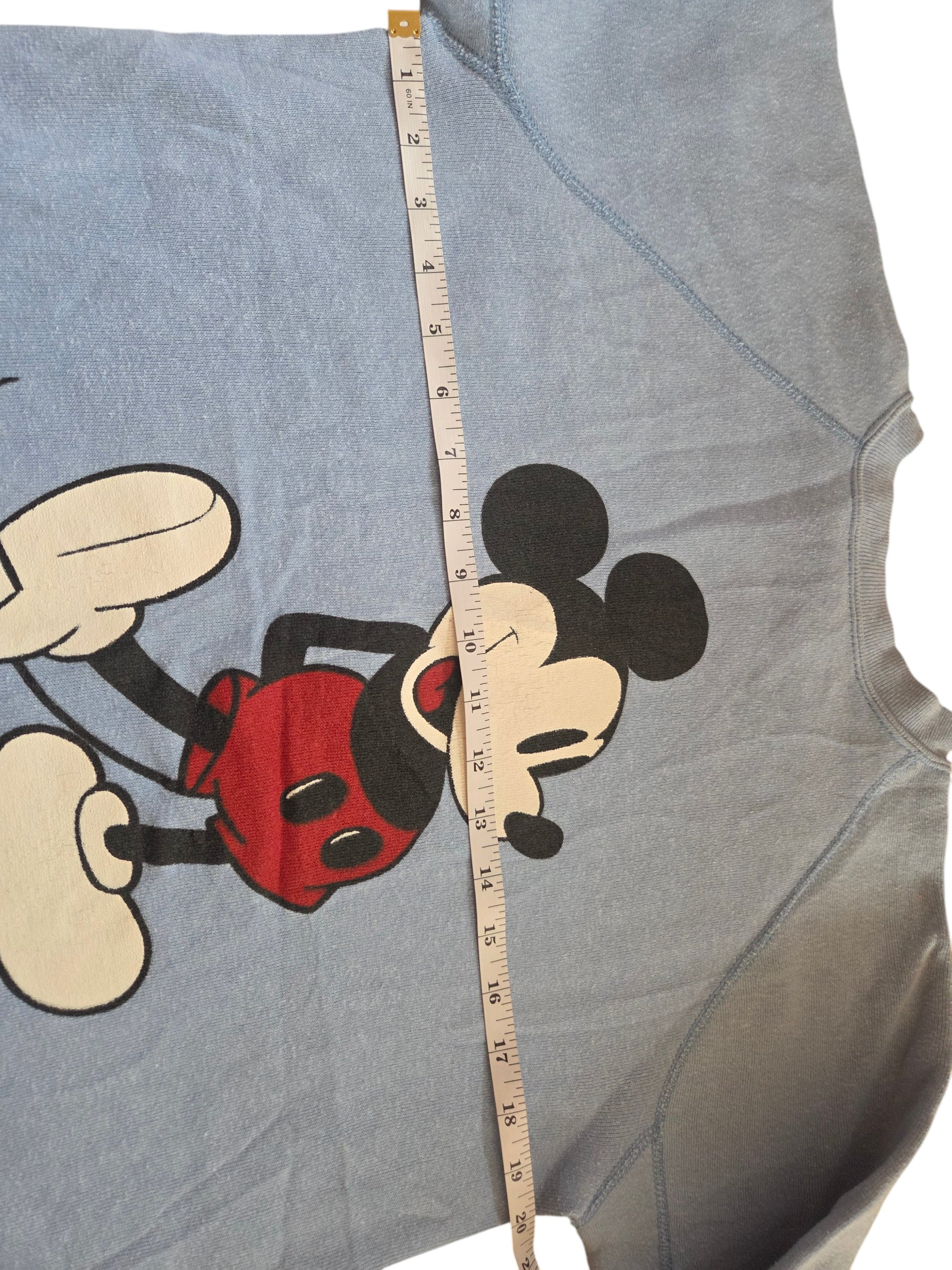 Vintage 70s/80s Walt Disney Productions Mickey Mouse Blue Sweatshirt M USA image 4