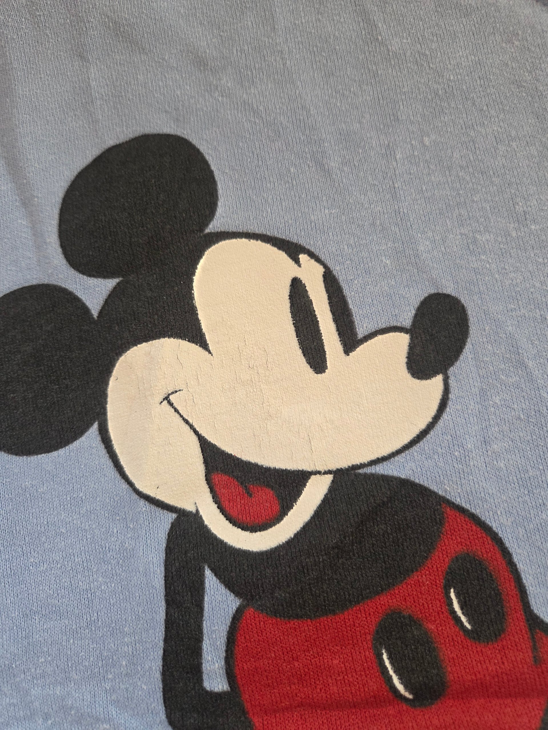 Vintage 70s/80s Walt Disney Productions Mickey Mouse Blue Sweatshirt M USA image 7