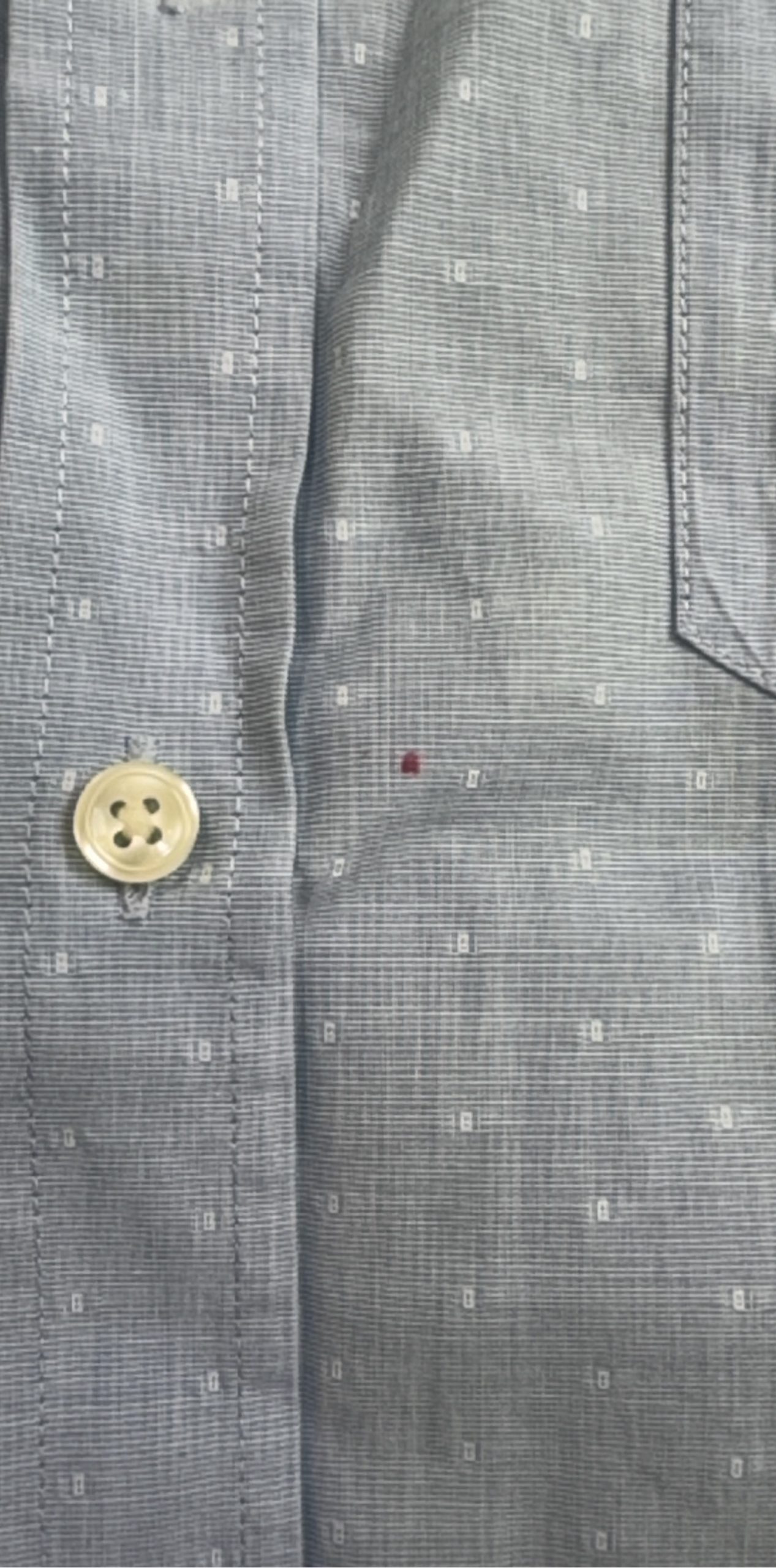 Lacoste Men's Blue Slim Fit Shirt US M/L with Pocket image 3