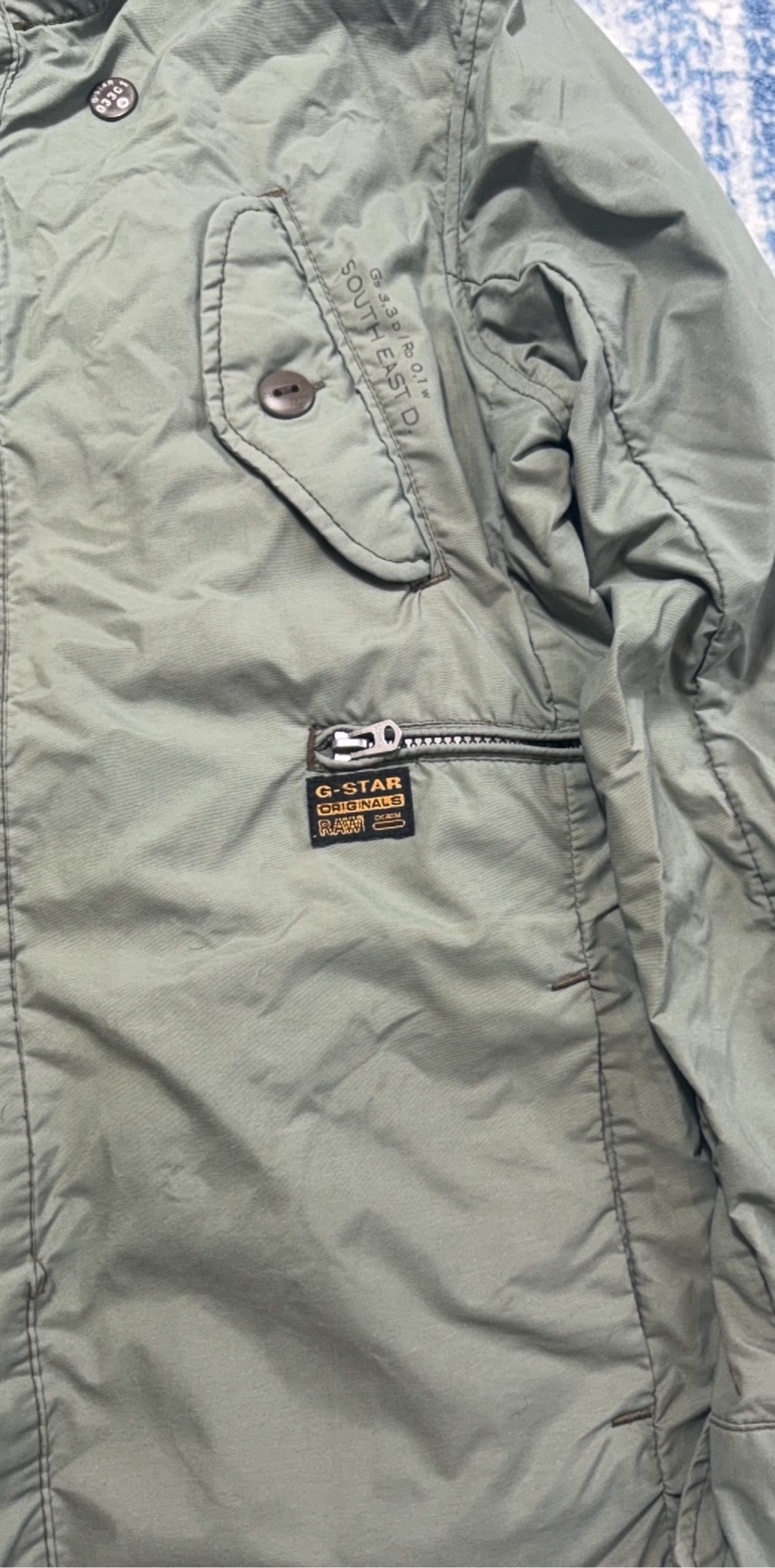 G-Star Raw Men's Green Lightweight Bomber Jacket Large image 2