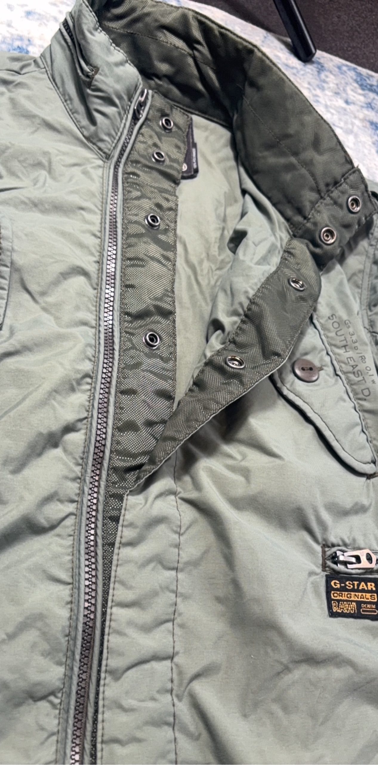 G-Star Light Green Originals Raw Denim Jacket Large image 5
