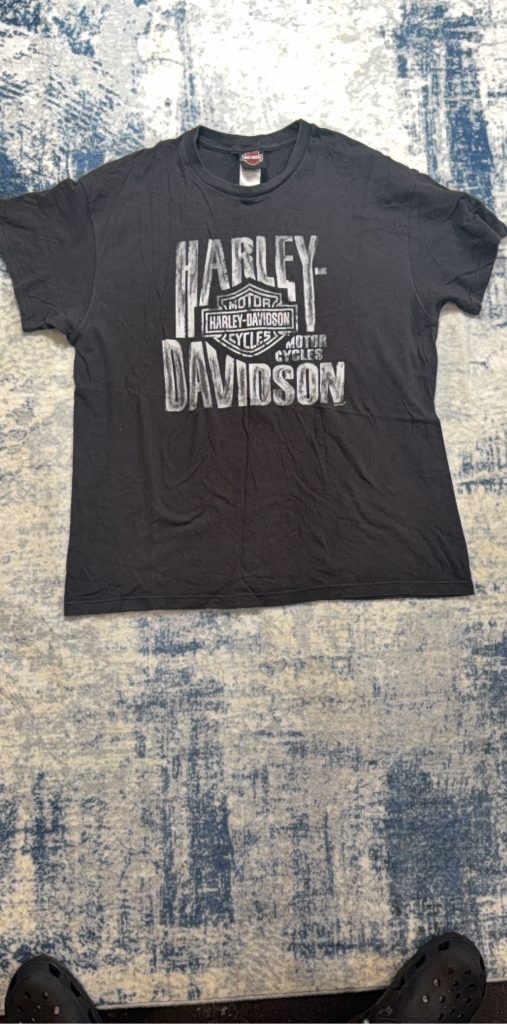 Harley-Davidson Men's Black Graphic T-Shirt XL Cotton