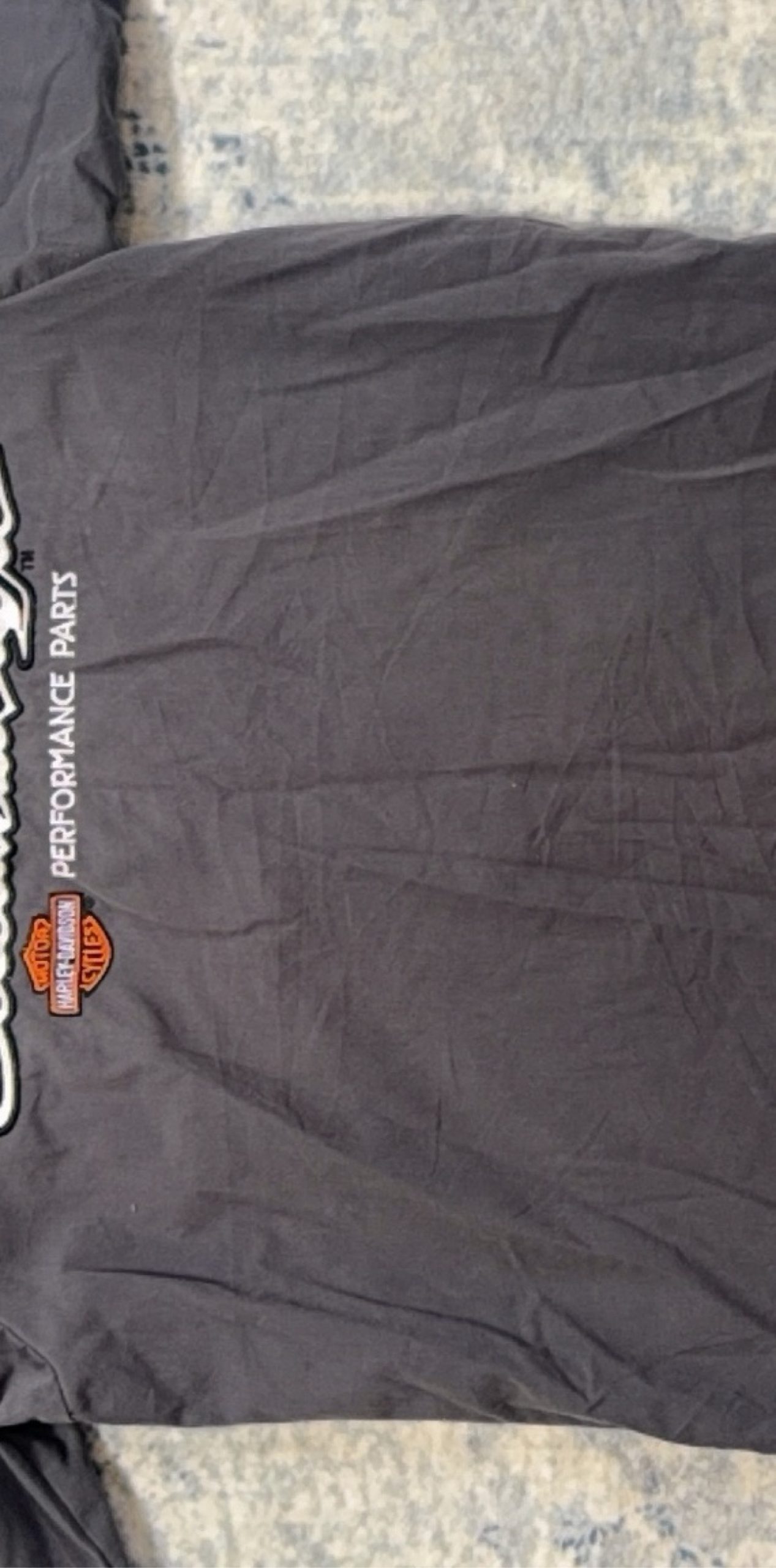Screamin Eagle Harley-Davidson Men's Grey & Orange Cotton Polyester Shirt Small image 7