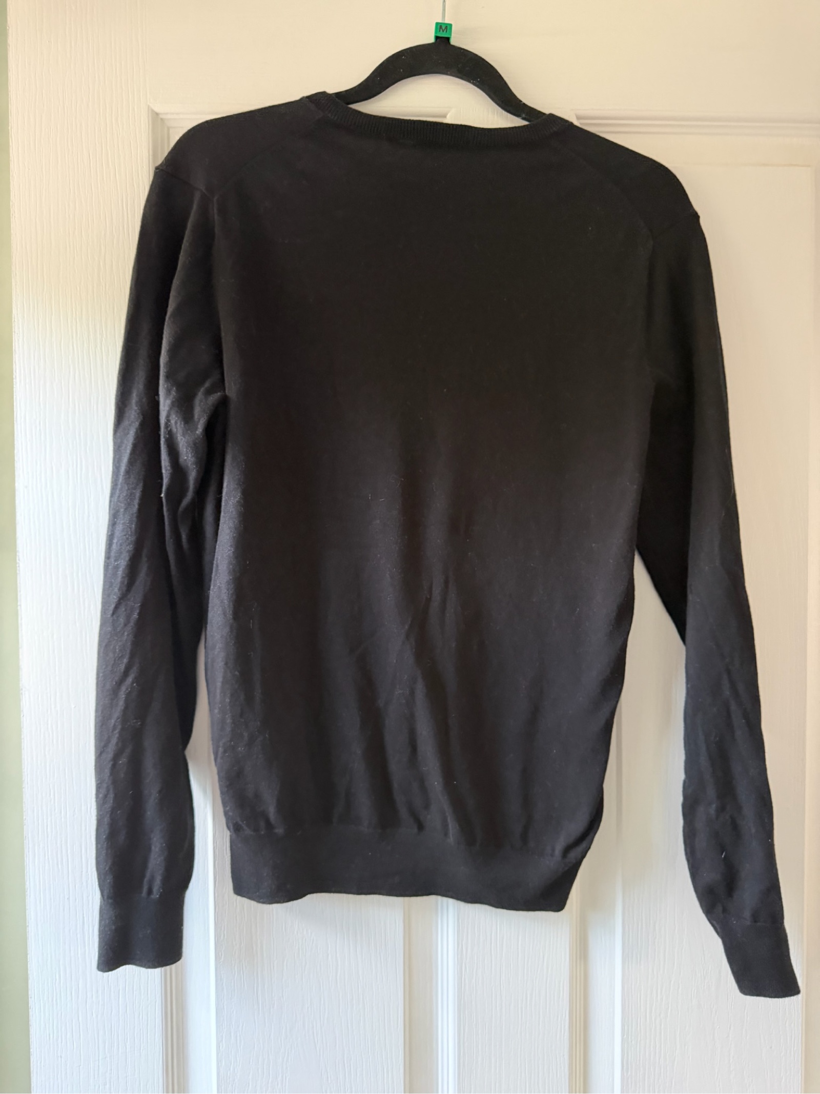 Uniqlo Black V-Neck Knit Sweater - Small image 5