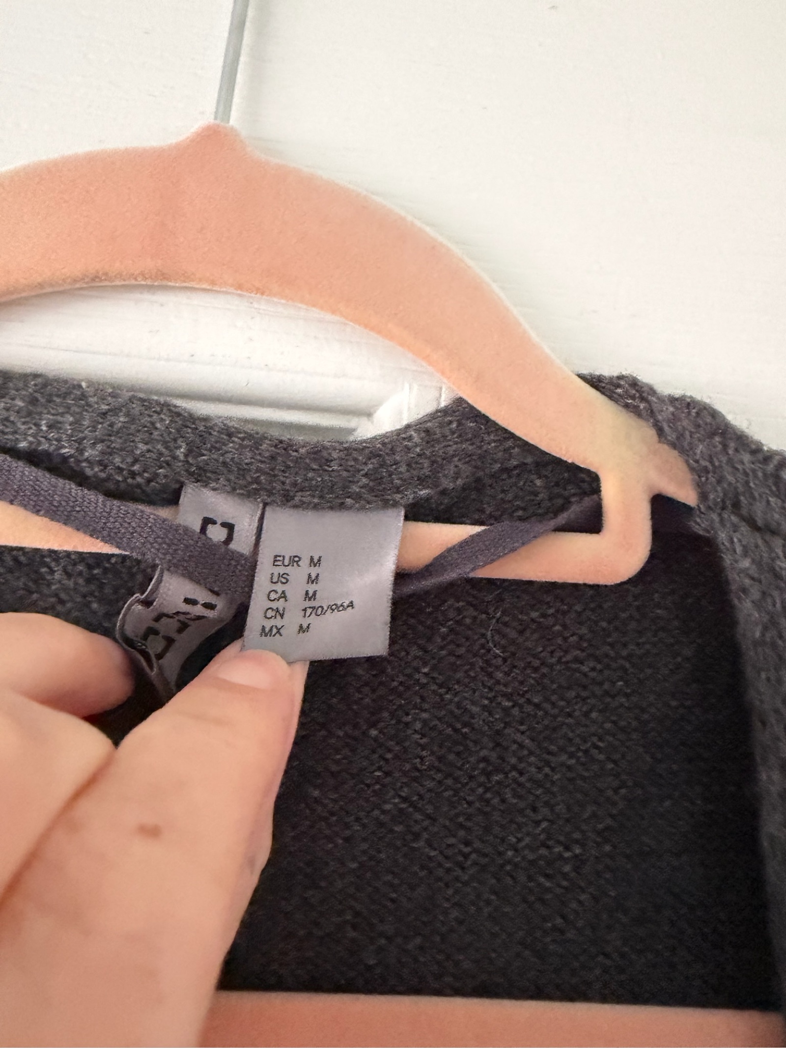 Grey Cardigan Medium Cotton Wool Blend Women's image 2