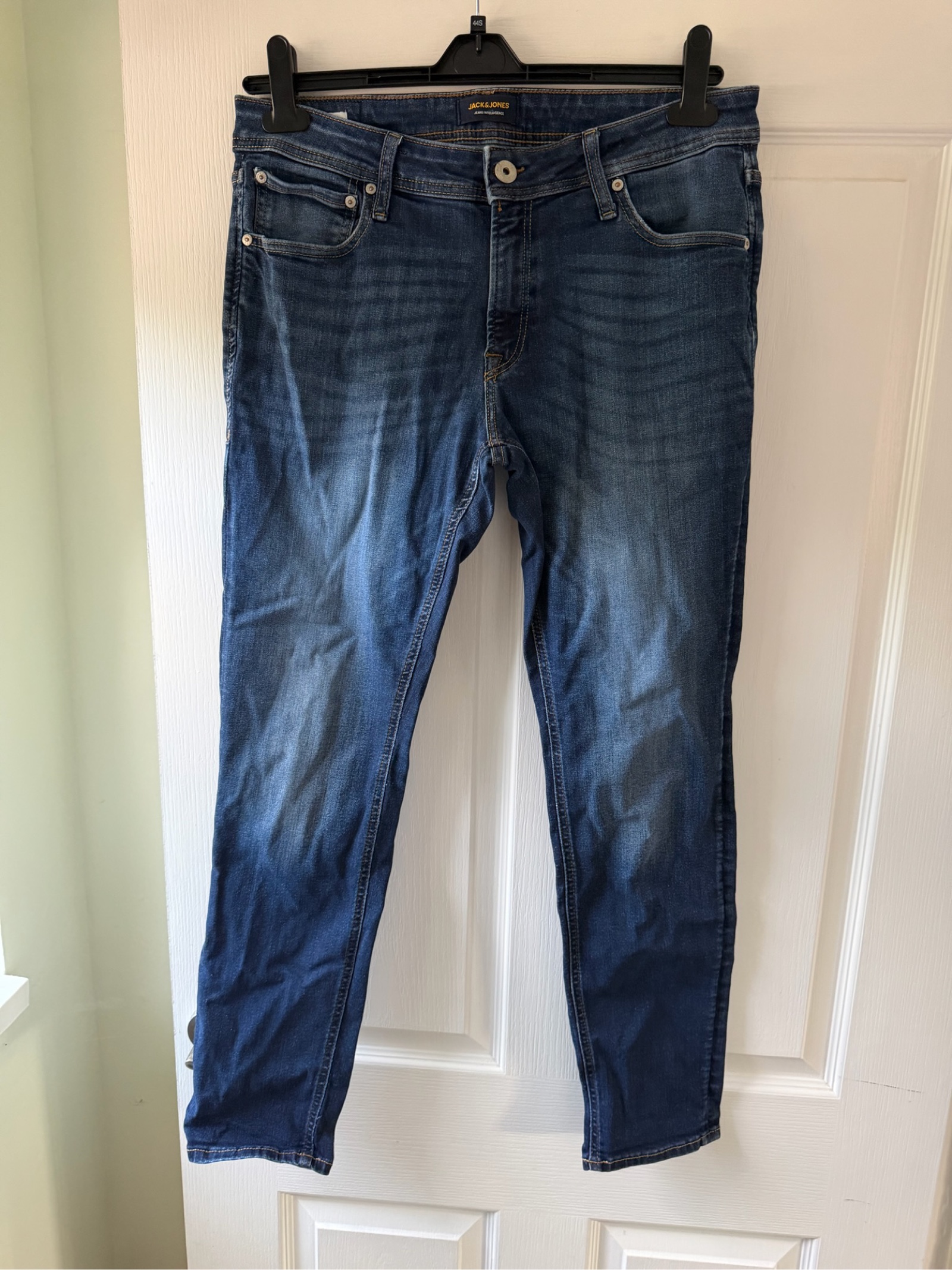 Jack & Jones Men's Blue Skinny Liam Jeans 36 Waist 32 Length