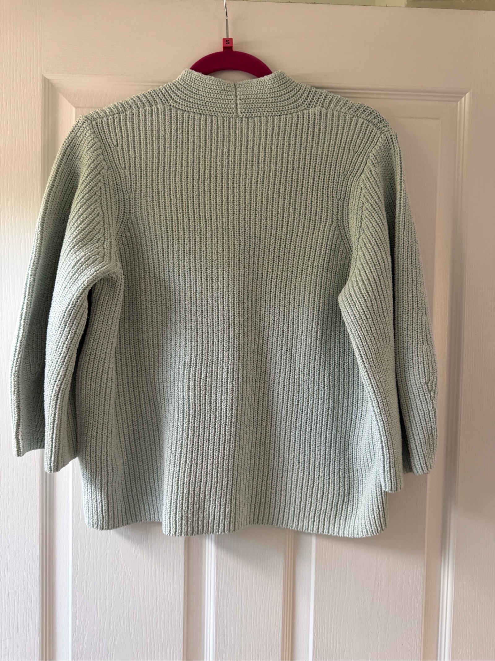 COS Women's Light Green Ribbed Cotton Jumper - Medium image 5