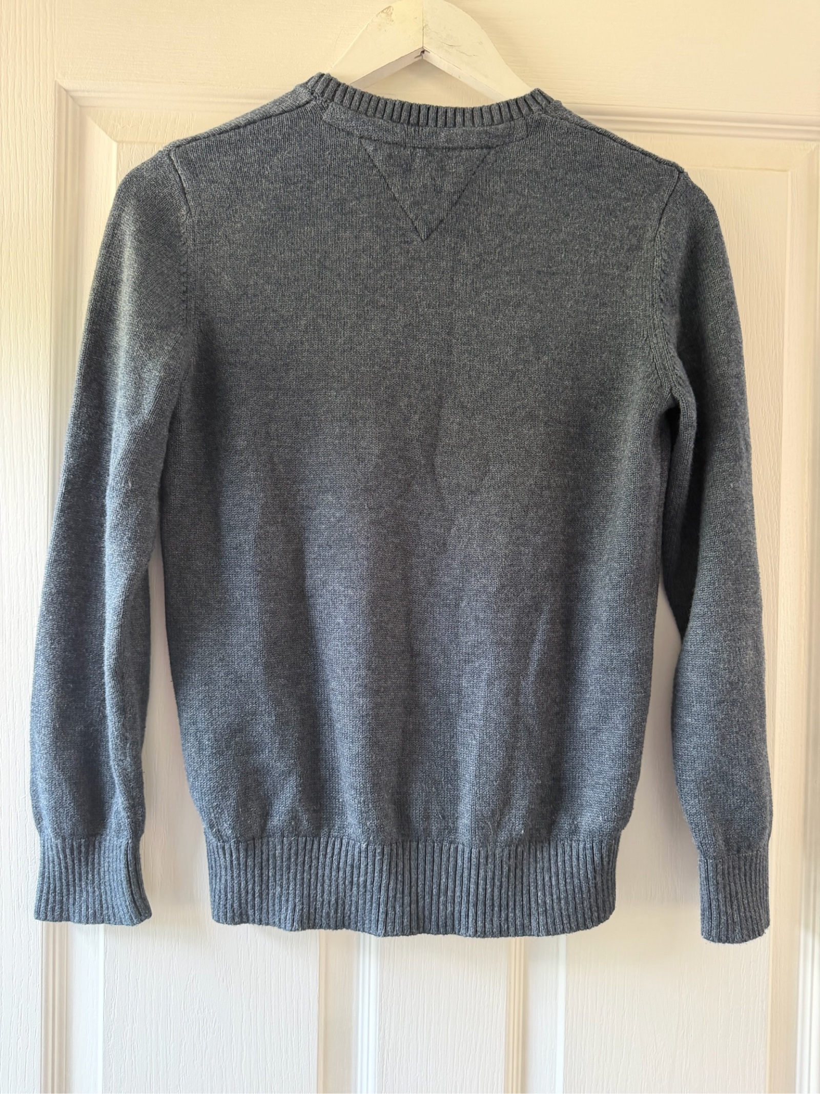 Tommy Hilfiger Grey Cotton & Acrylic Jumper Age 14 image 5