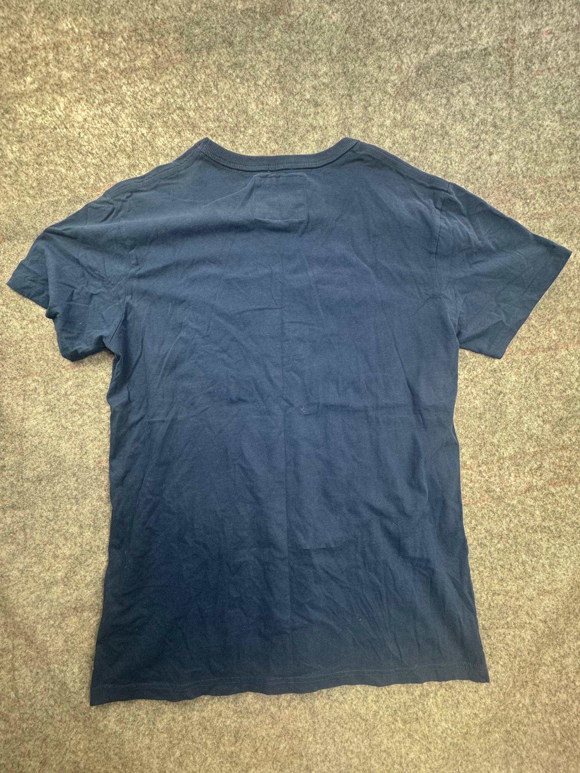 Abercrombie Navy & Yellow Logo T-Shirt XXL Cotton image 7