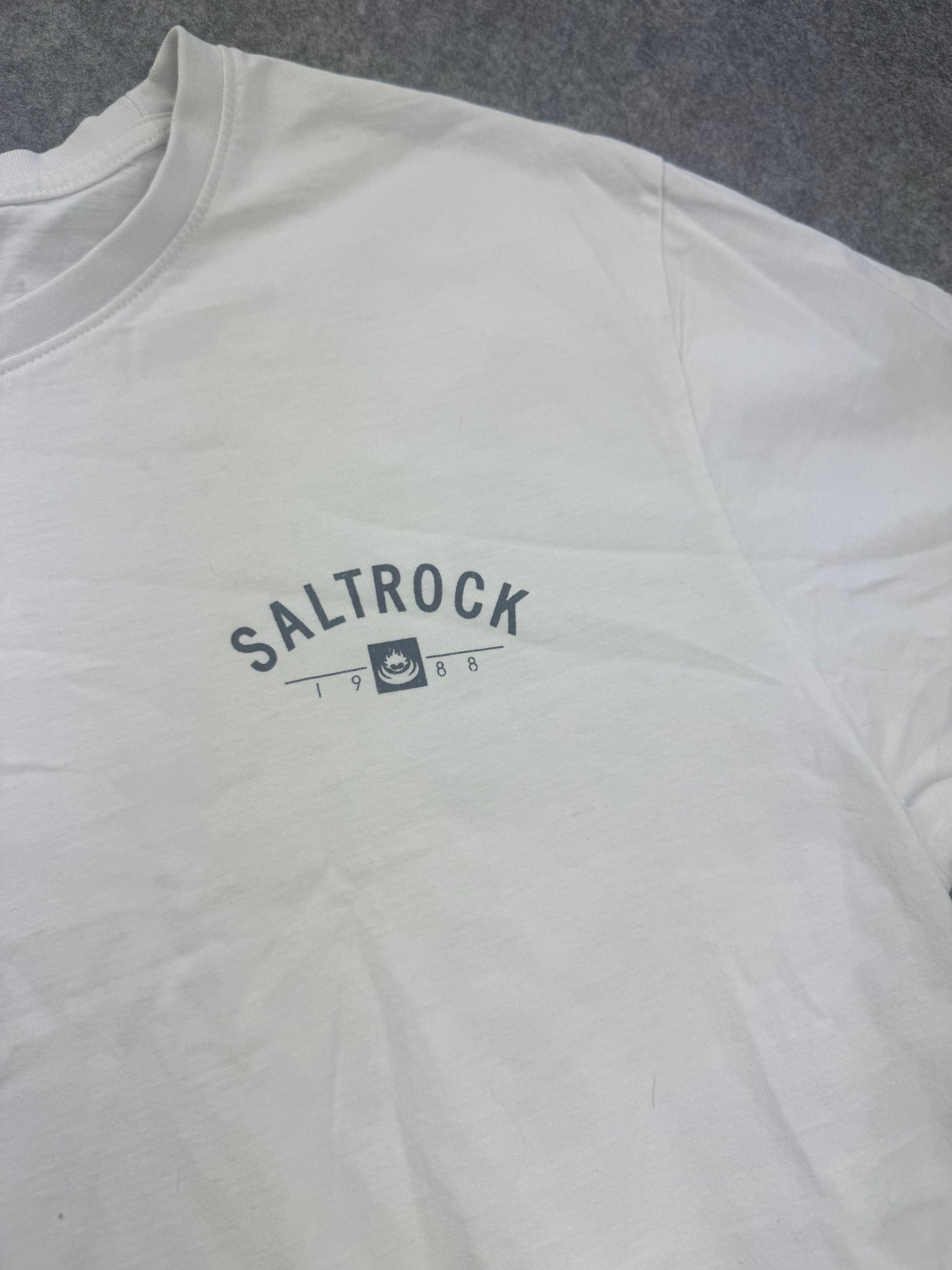 Saltrock White Logo T-Shirt Men’s Large Back Print image 3