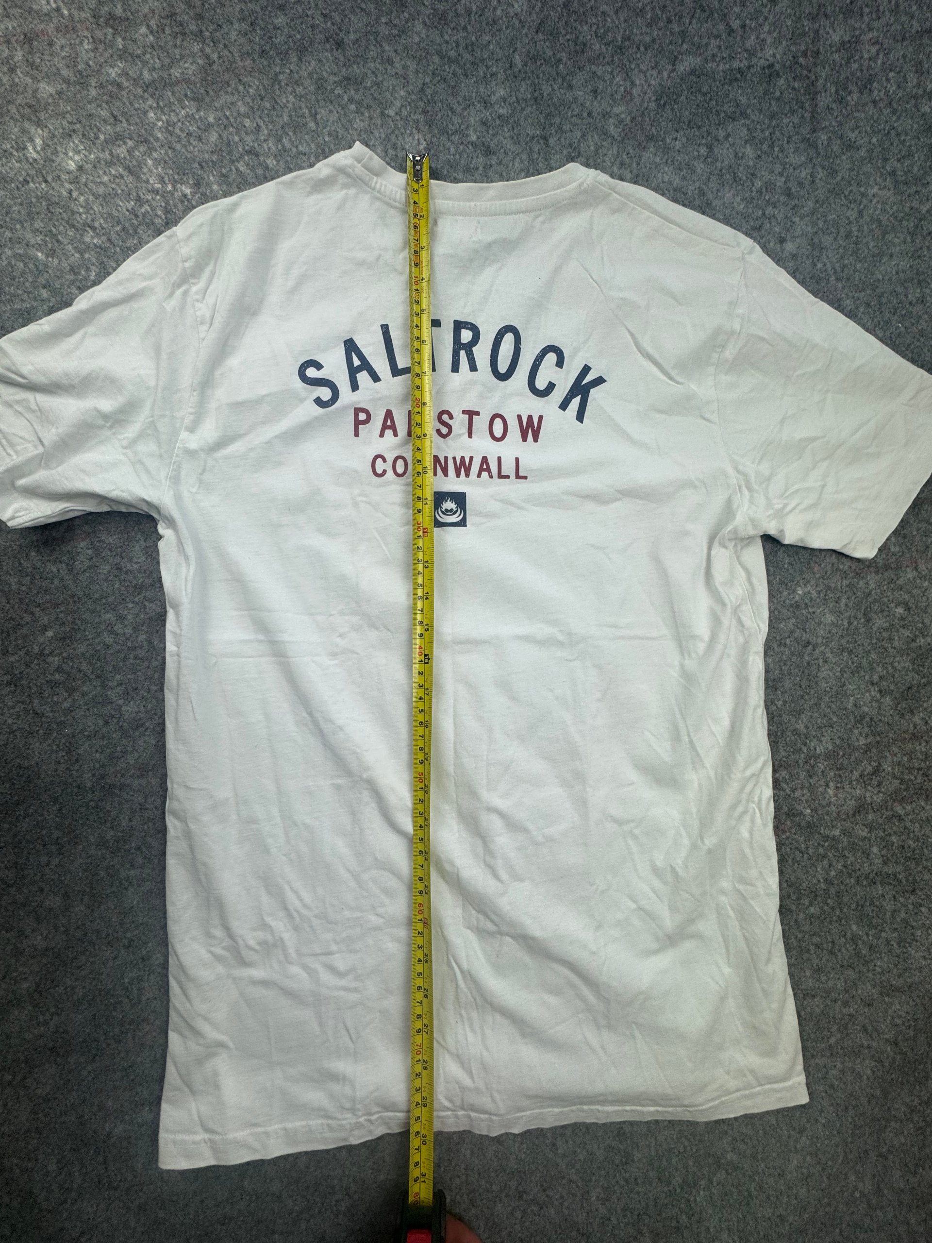 Saltrock White Logo T-Shirt Men’s Large Back Print image 4