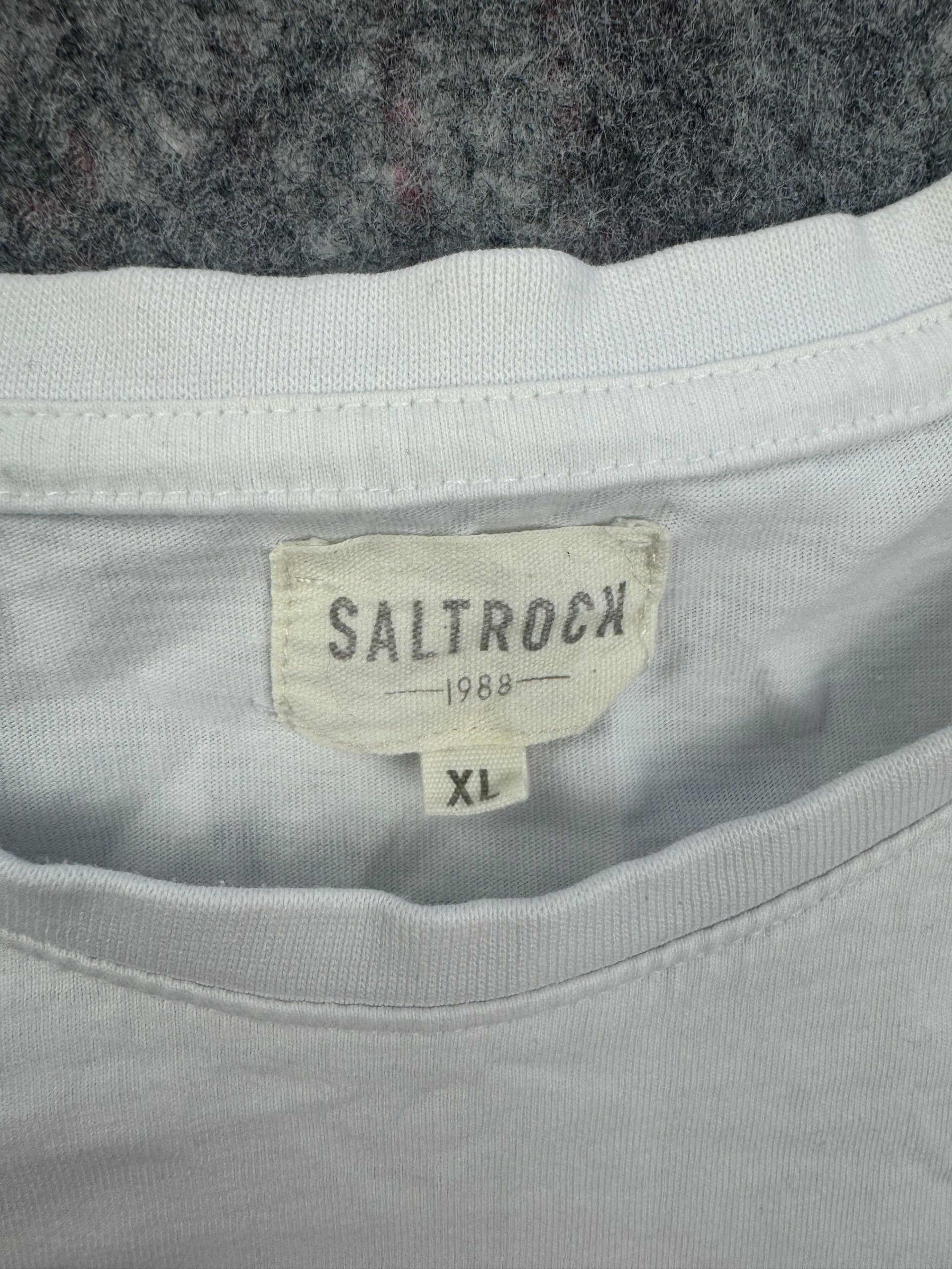 Saltrock White Logo T-Shirt Men’s Large Back Print image 6