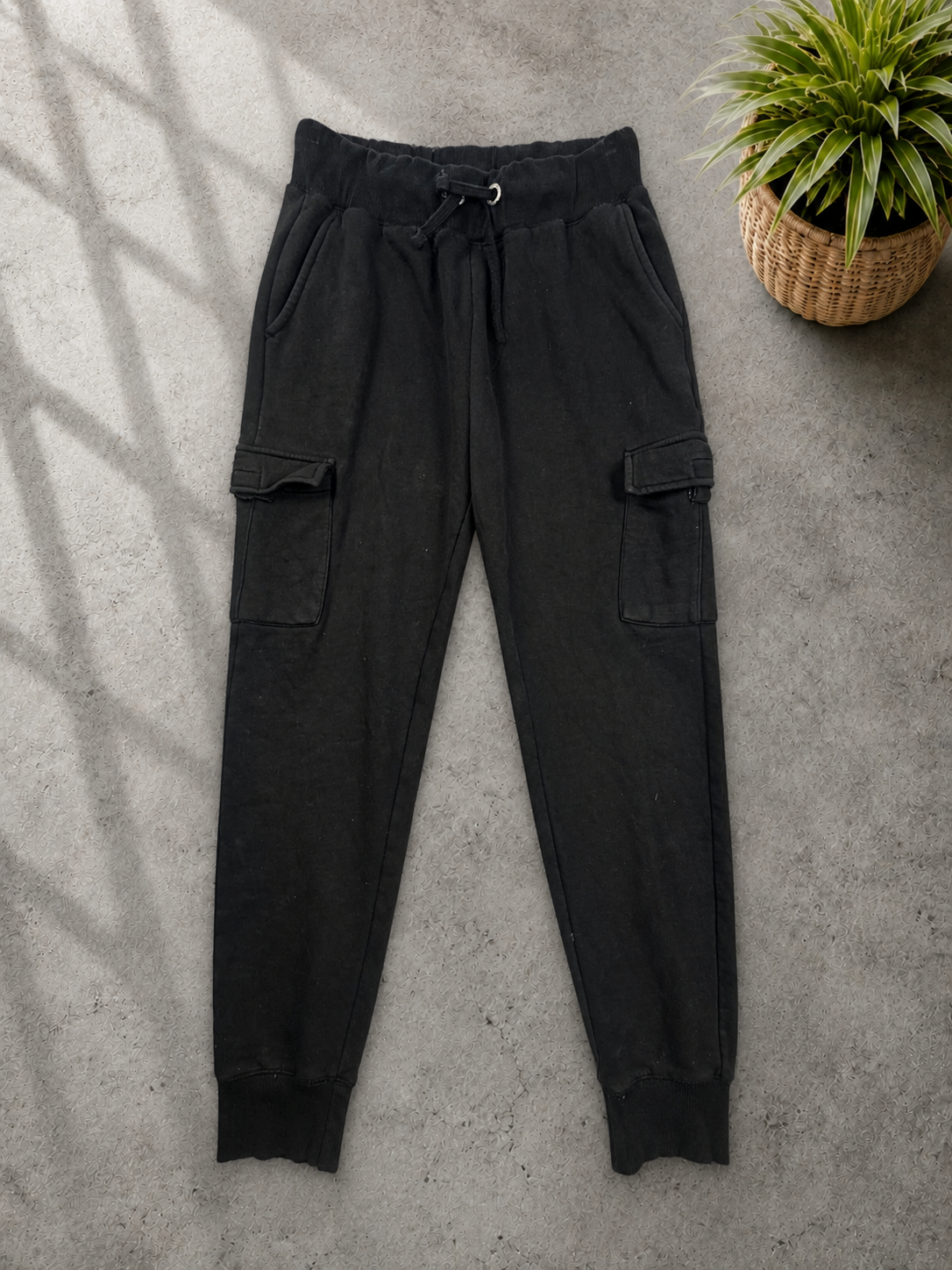 French Connection Black Cargo Joggers Men's / Unisex Small image 6