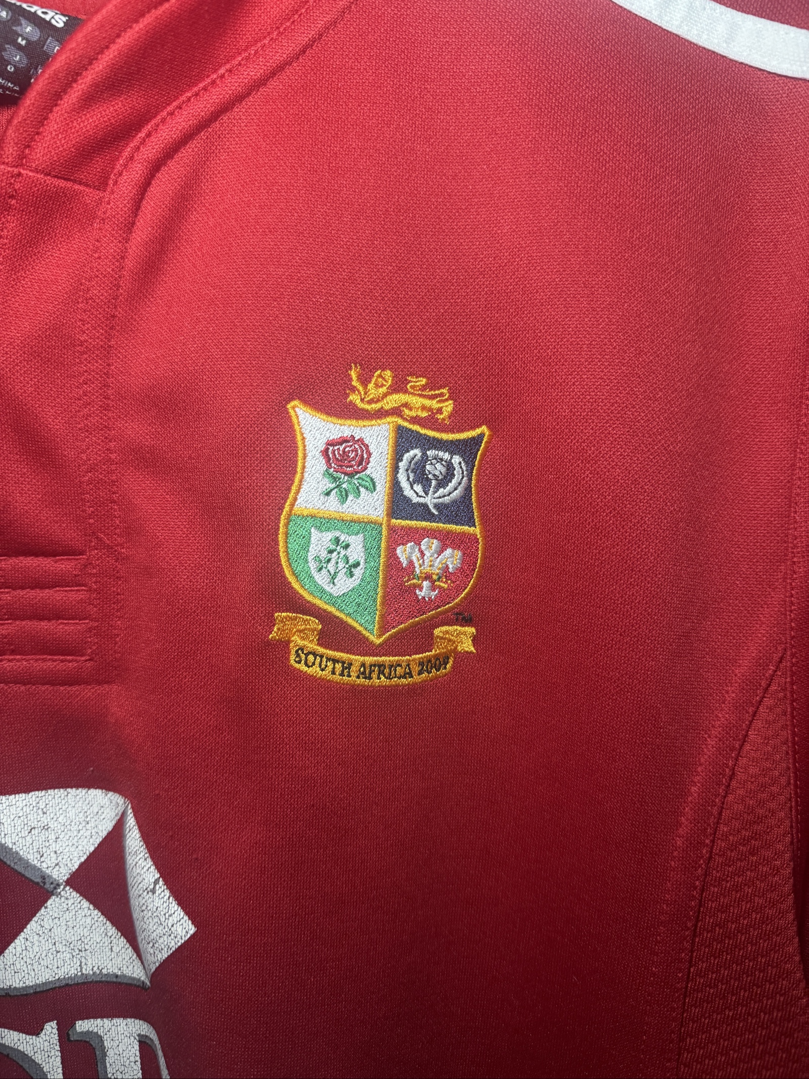 Adidas Red The Lions Rugby Union South Africa 2009 Shirt Medium image 3