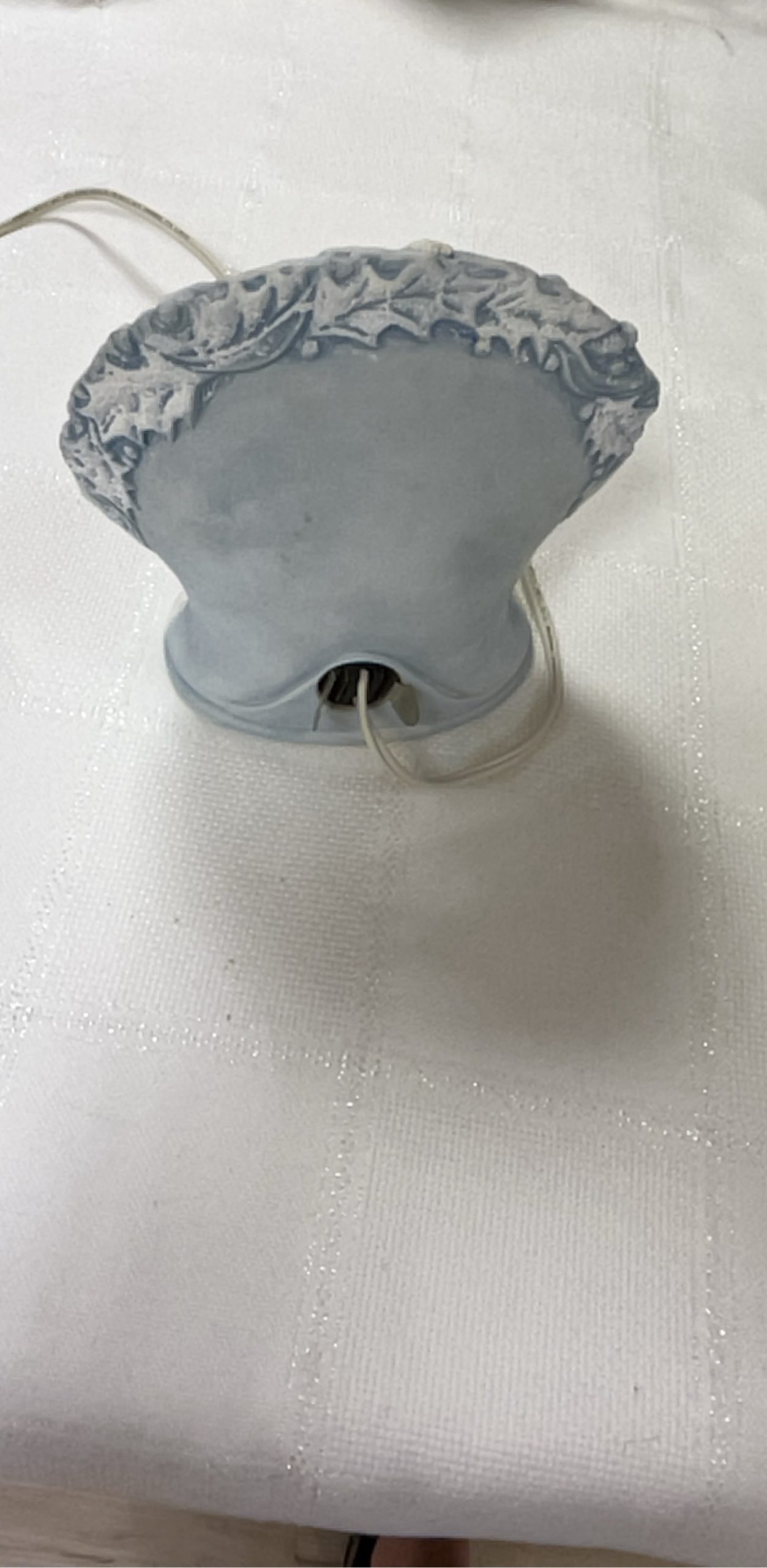 Ceramic Blue & White Vintage Electric Table Lamp with Holiday Design image 5