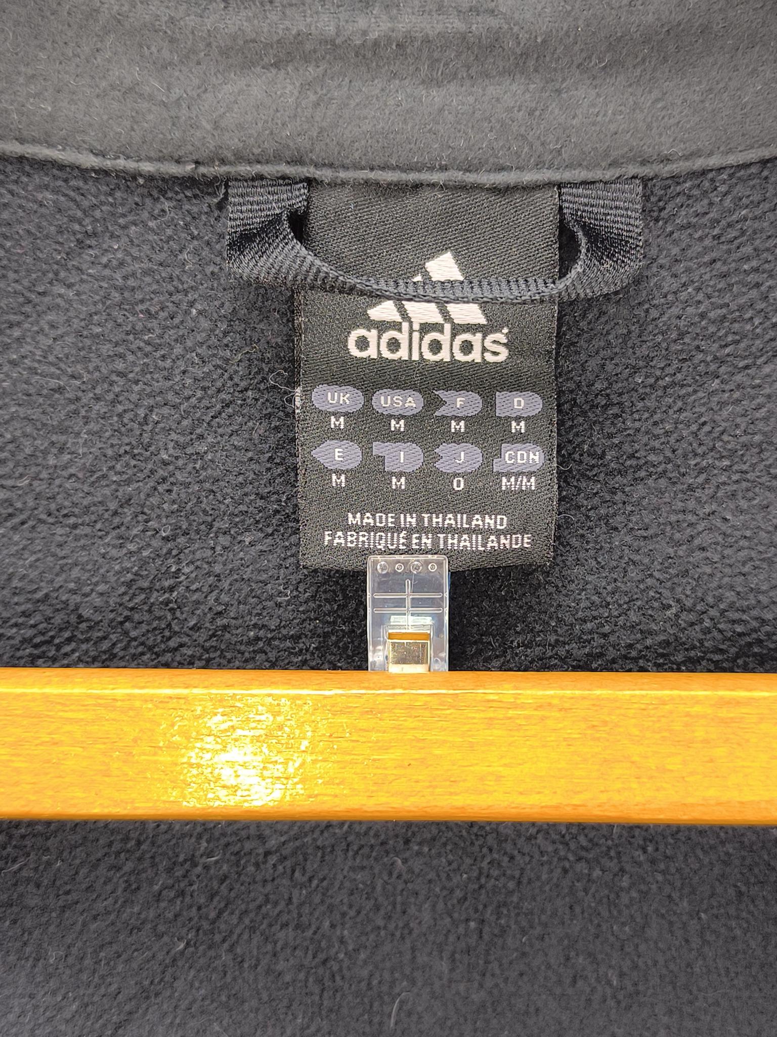 Adidas Men's Grey Fleece Jacket Medium Soft Warm image 3