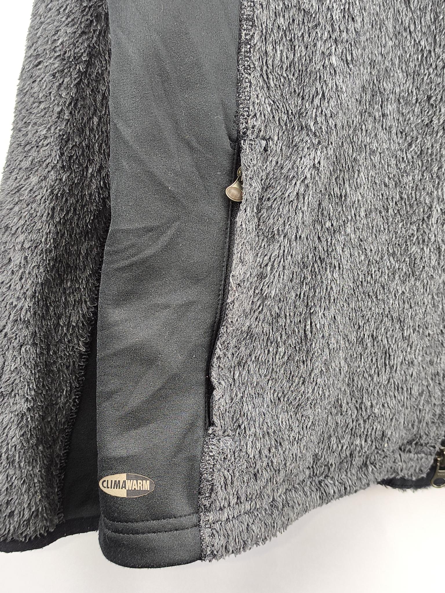 Adidas Men's Grey Fleece Jacket Medium Soft Warm image 9