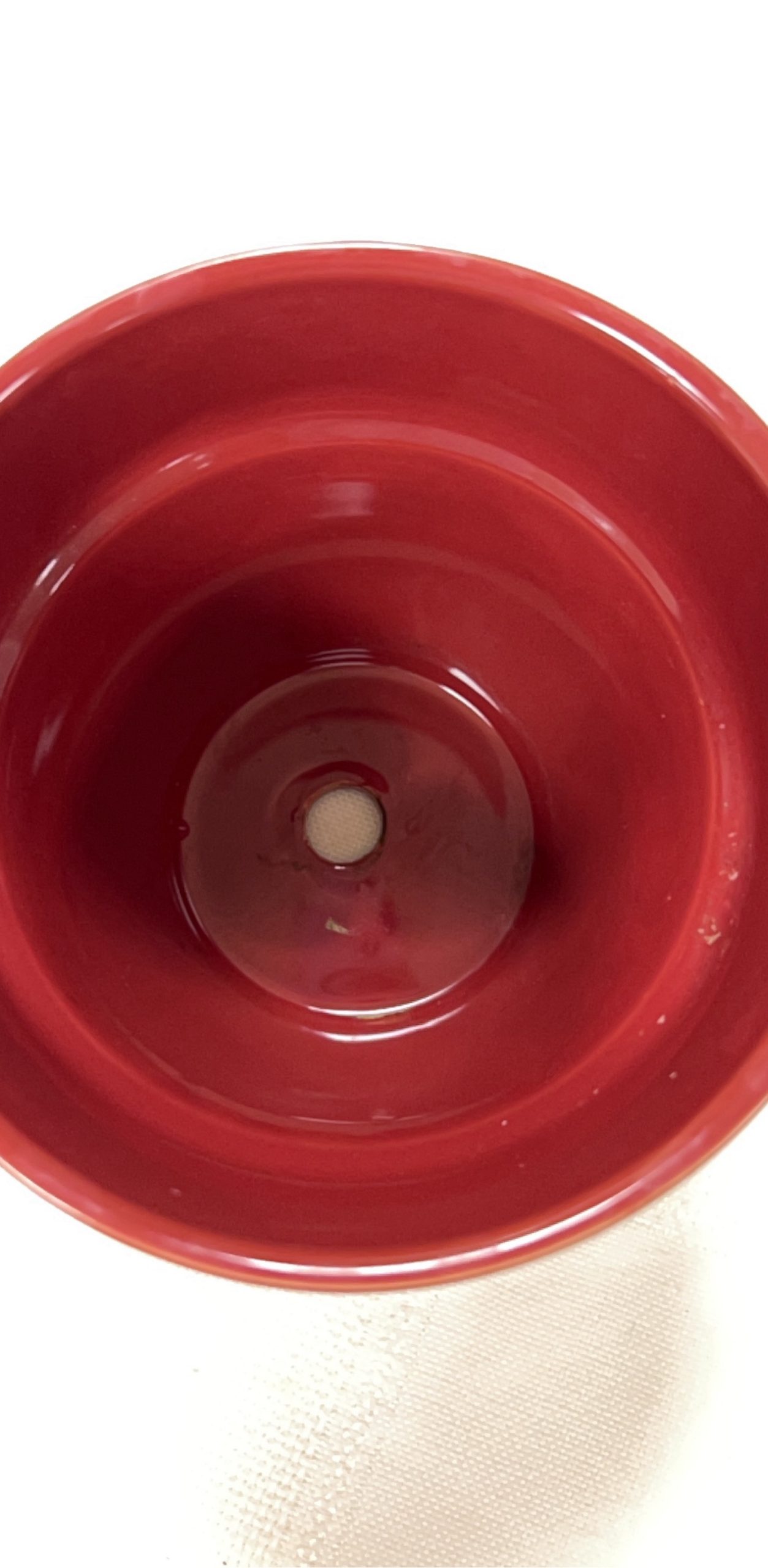 Red Ceramic Plant Pot 6 in Diameter image 2