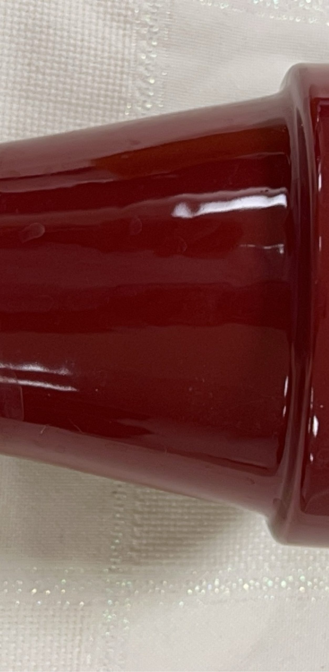 Red Ceramic Plant Pot 6 in Diameter image 4