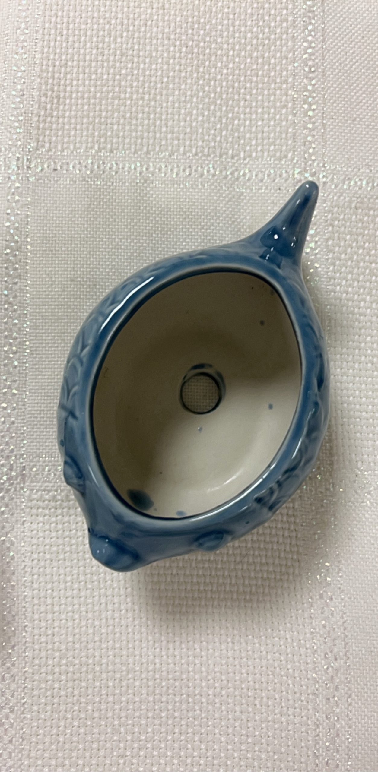 Ceramic Blue & White Fish Salt and Pepper Shakers image 2