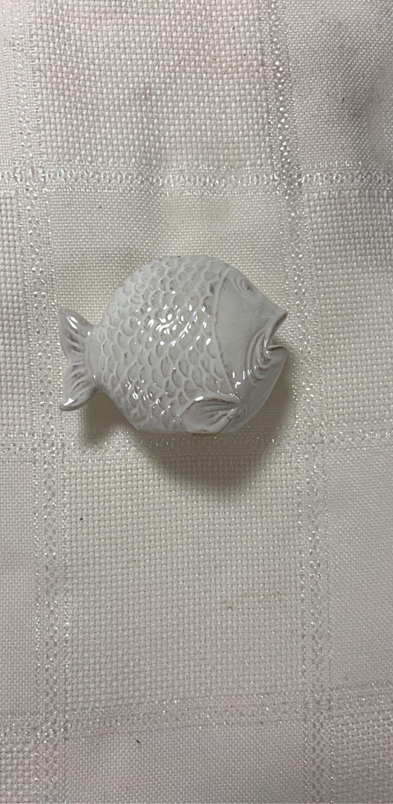 Ceramic Blue & White Fish Salt and Pepper Shakers image 5