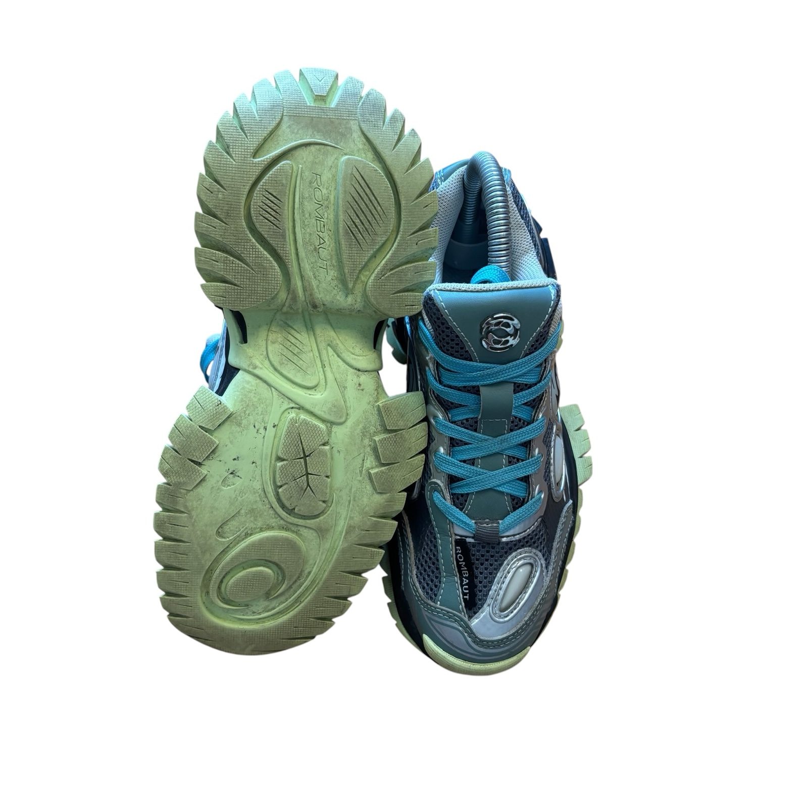 Rombaut Blue & Grey Chunky Sneakers UK 10 image 5