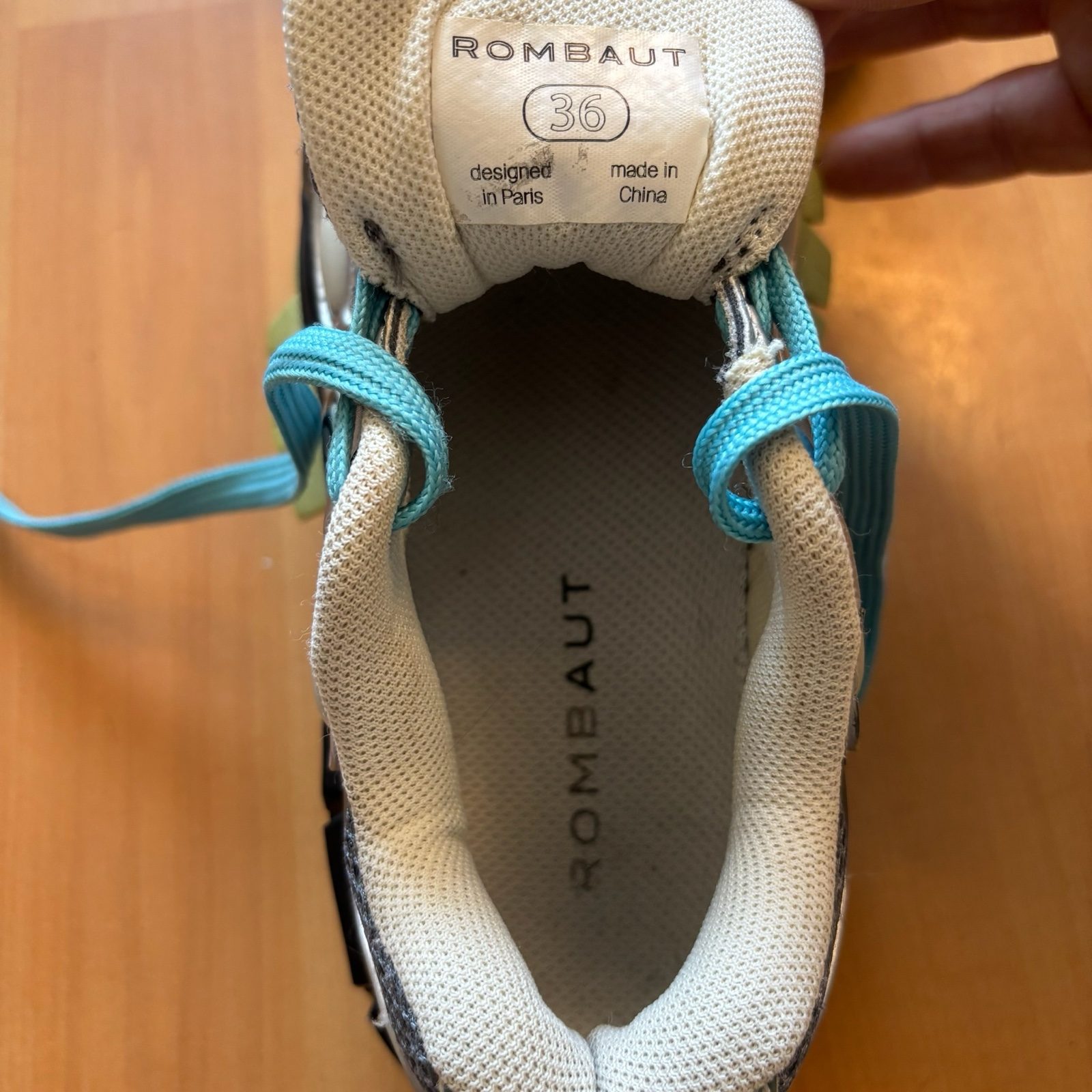 Rombaut Blue & Grey Chunky Sneakers UK 10 image 6
