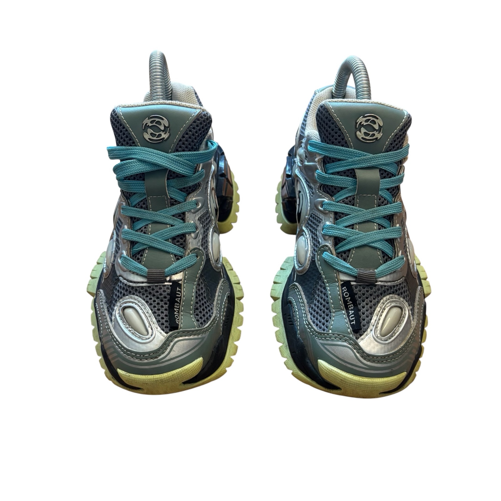 Rombaut Grey & Blue Chunky Sneakers UK 7 Unisex image 2